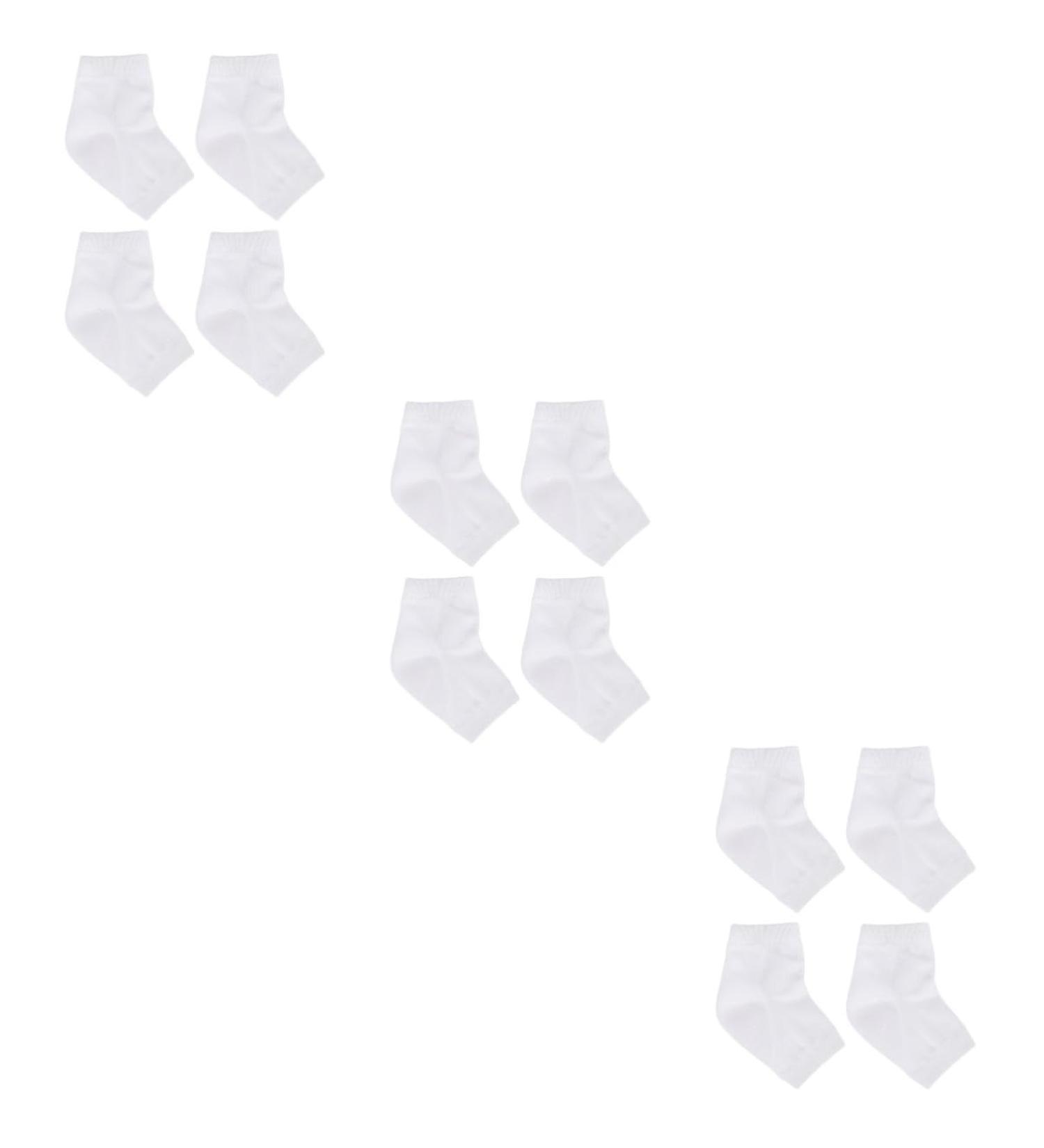 6 Pairs Heel Socks Dry feet Socks feet Repair Socks feet Cracked Socks Heel Protector Socks Gel Foot Socks Heel Moisturizing Socks Gel Socks Sleeve Men and Women Anti-Crack White - Buy Online on GoSupps.com