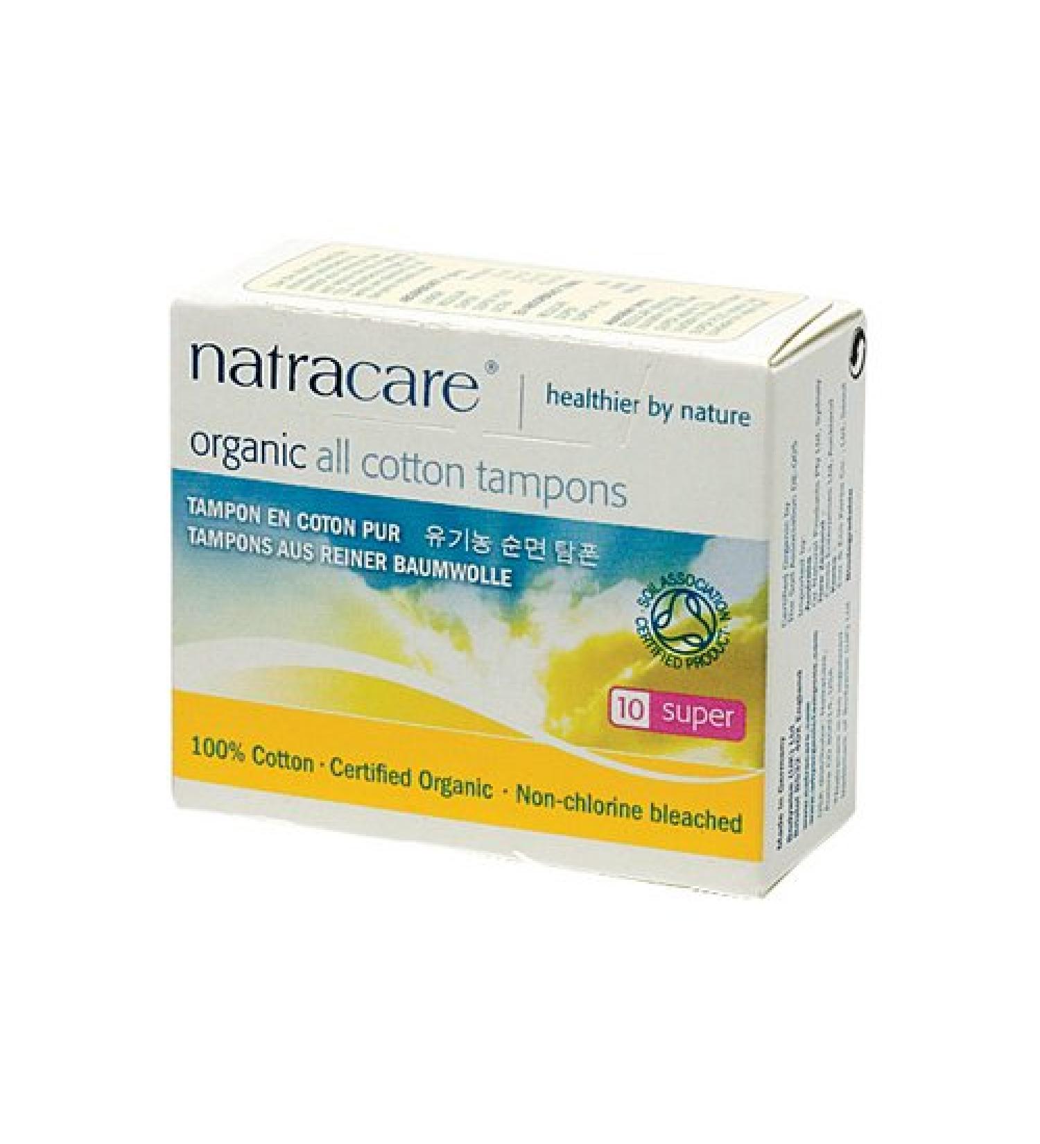 Natracare Tampons Super 10 Ct 5 Pack (50 Total)