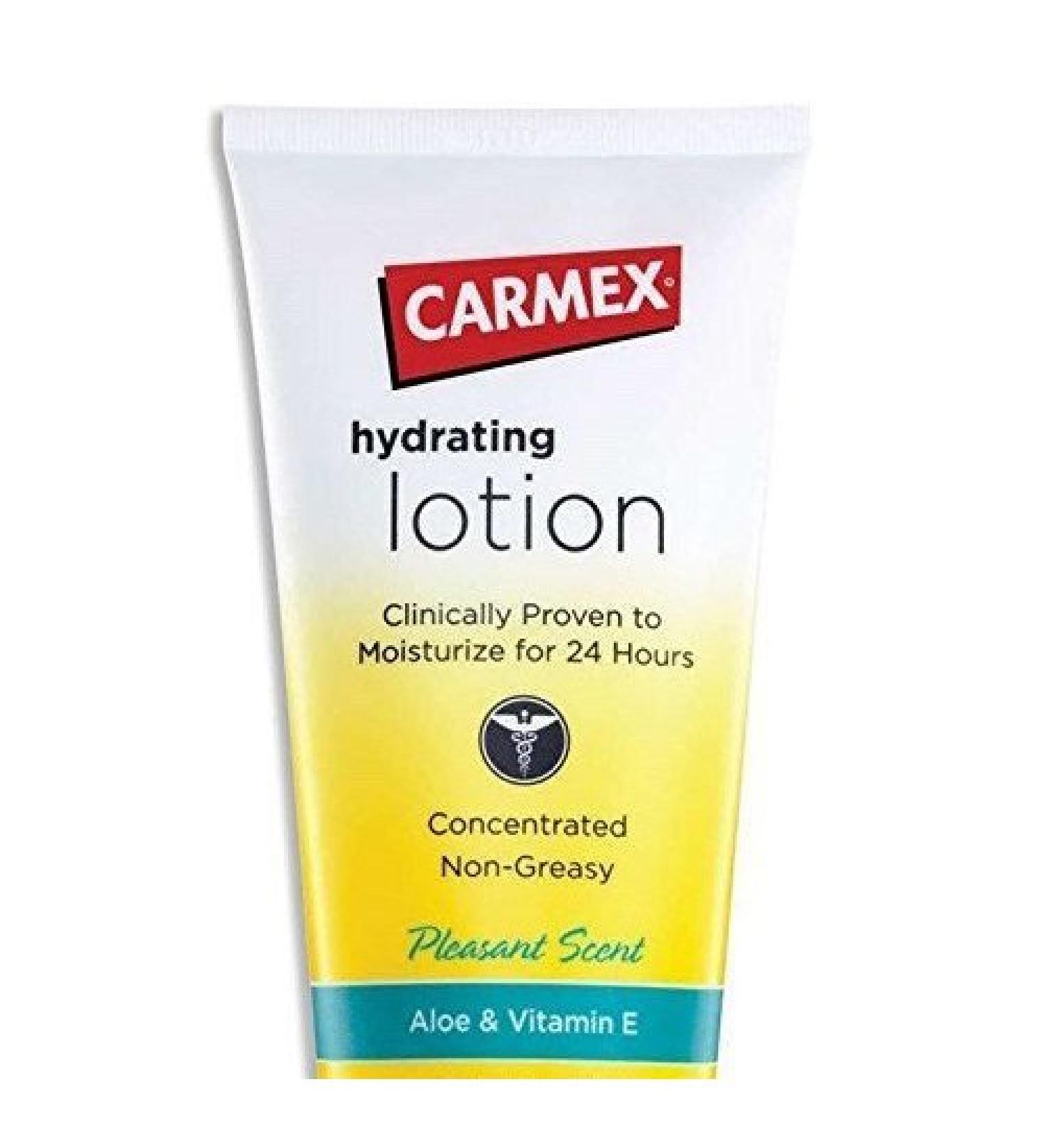 Carmex Hydrating Lotion with Aloe & Vitamin E 1 Oz. (6 Pack)