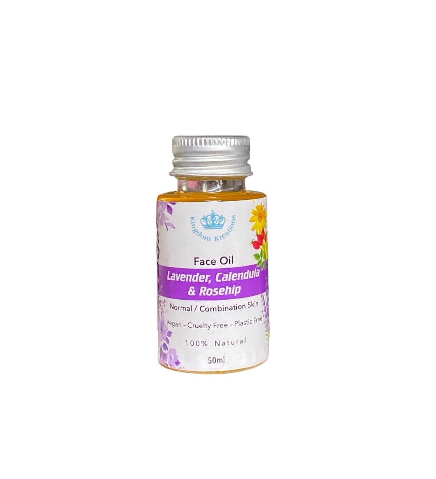 Face Oil - Lavender Calendula &Rosehip (Normal/Combination)