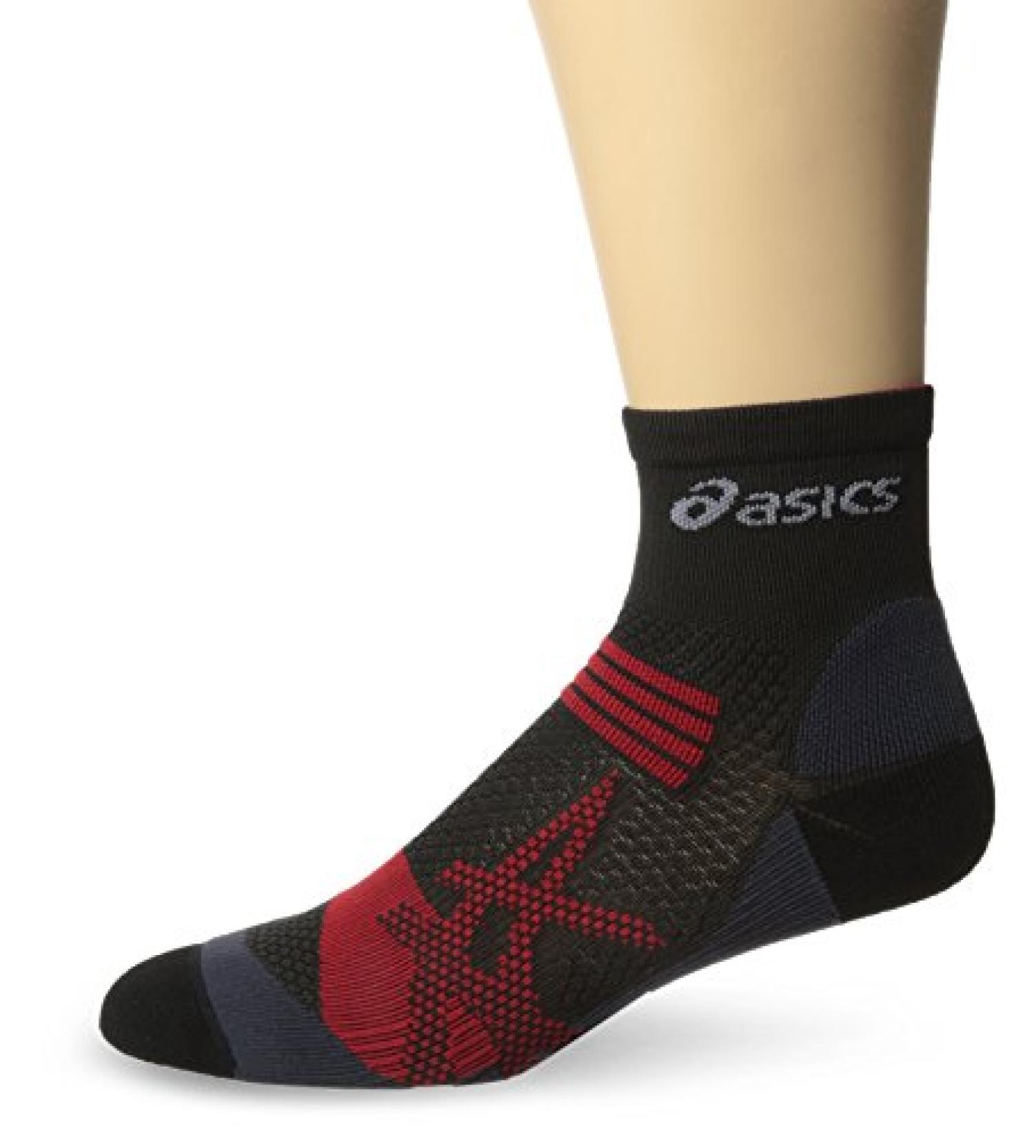 ASICS Kayano Quarter 3 Pack X-Small Black/Red Heat