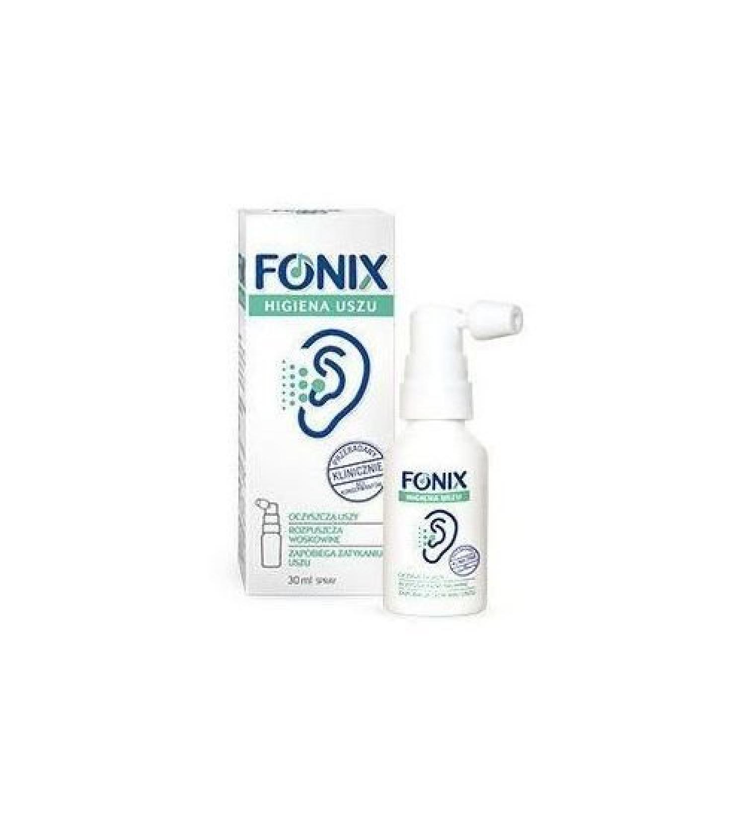 Fonix Ear Care - 30 ml - is an Effective Safe and Natural Spray Designed to Dissolve and Remove The accumulated Wax