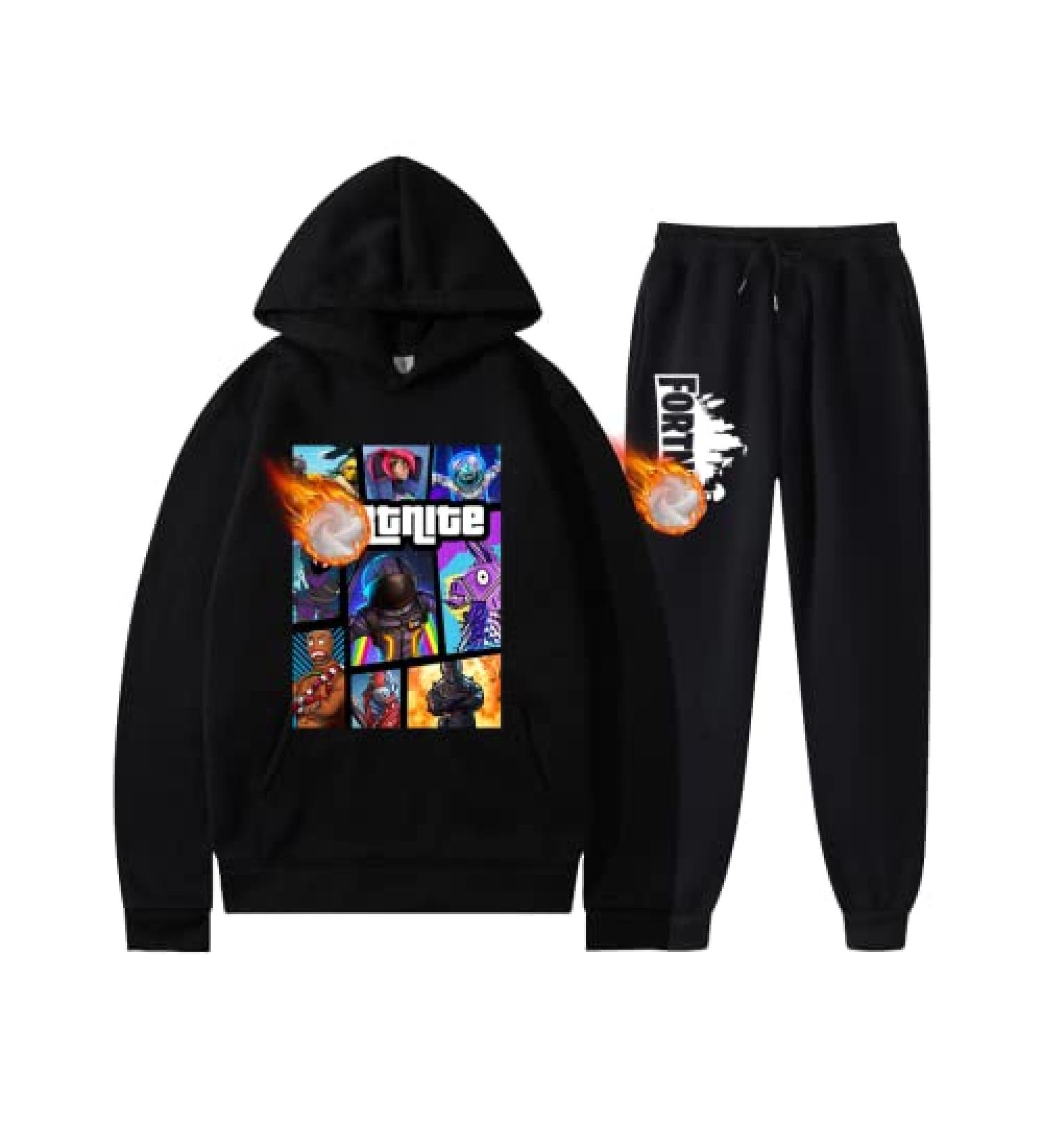 Hlemswpo Game Youth Pullover Set | Casual Sports Hoodie & Pants | Fashion Print Sweatshirt | Size Medium - Buy Online on GoSupps.com
