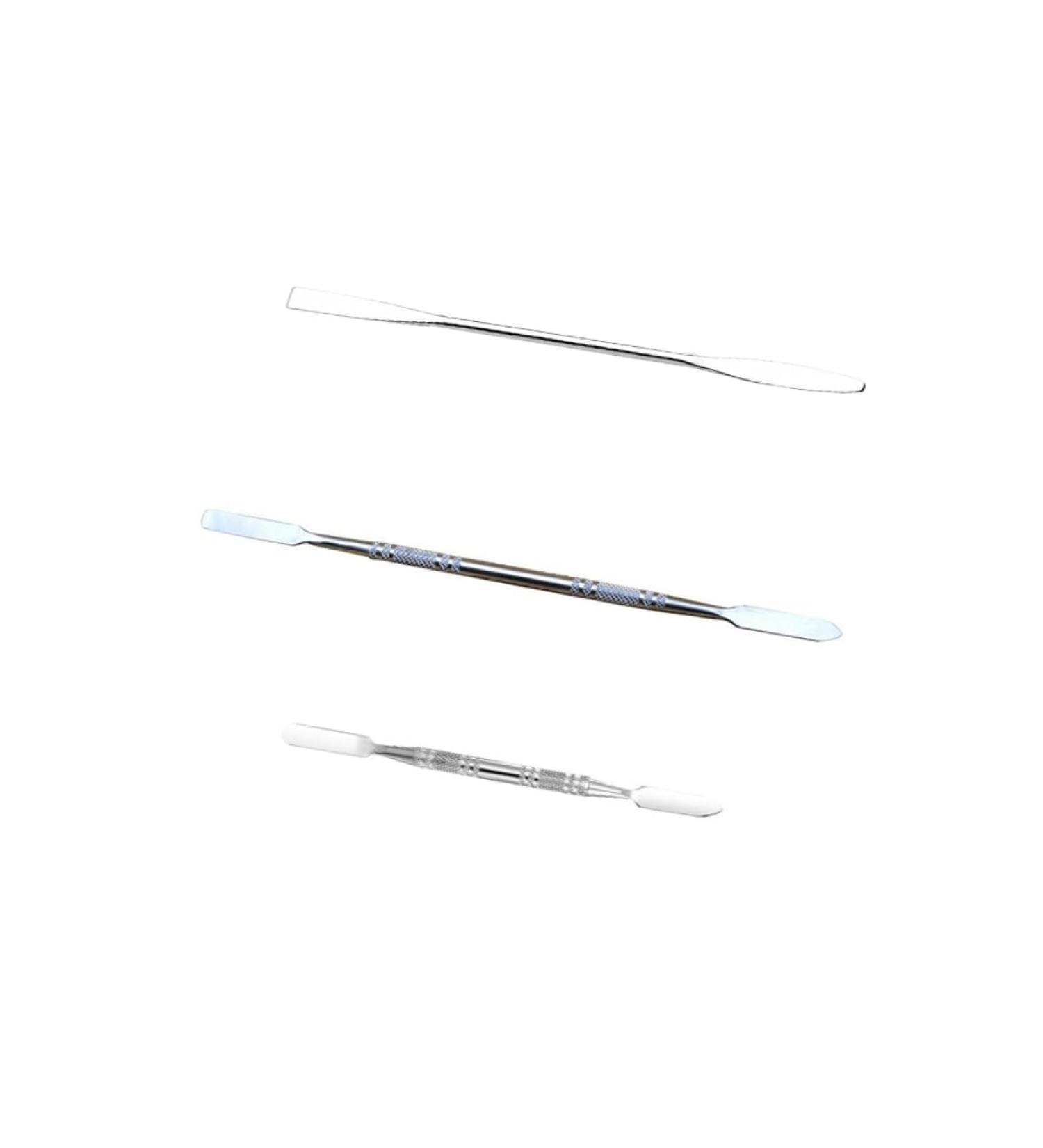 Buy Stainless Steel Depotting Spatula Set - 3Pcs Makeup Palette Tool & Accessories for Cosmetics - Buy Online on GoSupps.com