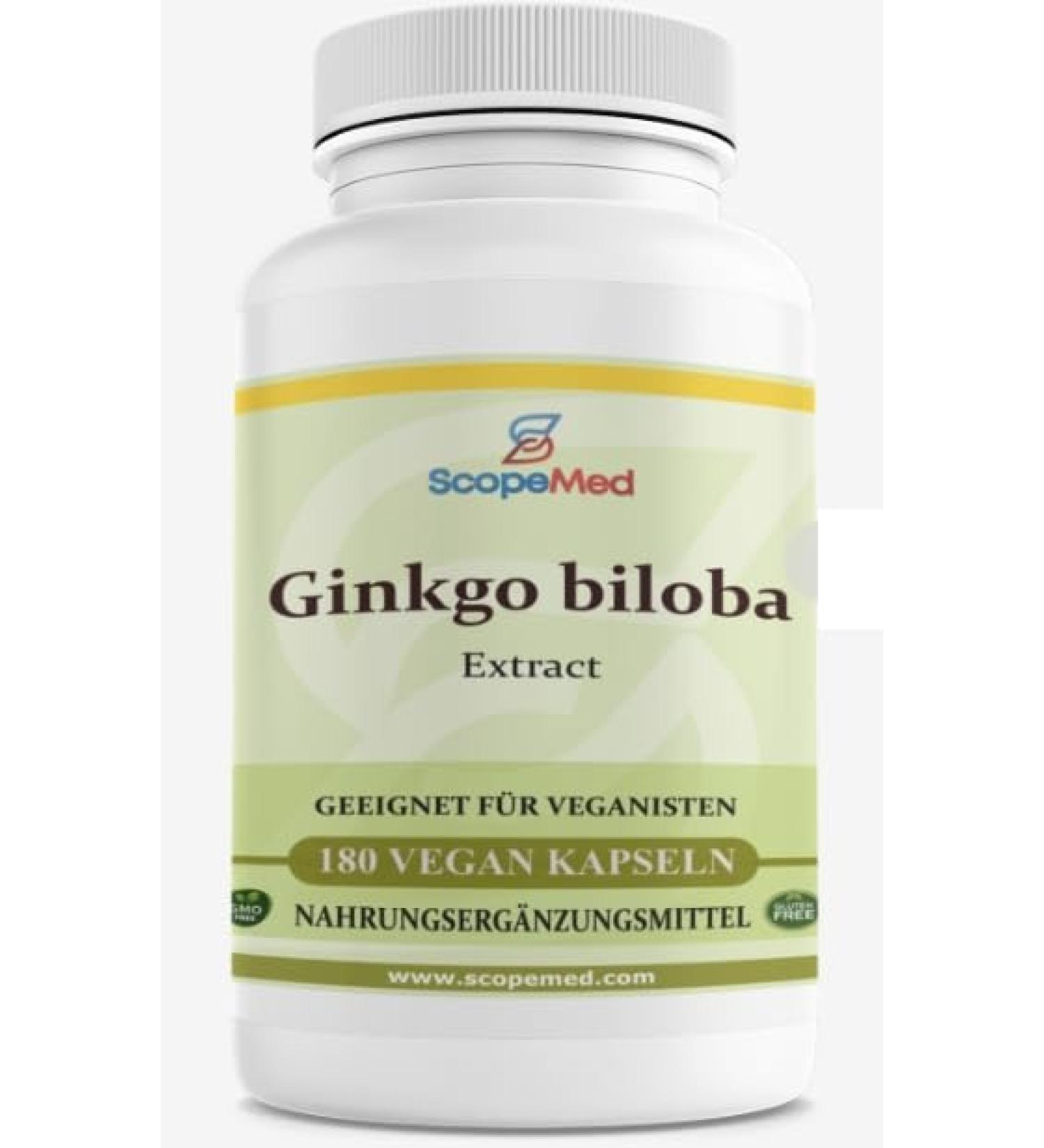 Ginkgo biloba Extract - 6000mg equivalent - 6 months package - Vegan