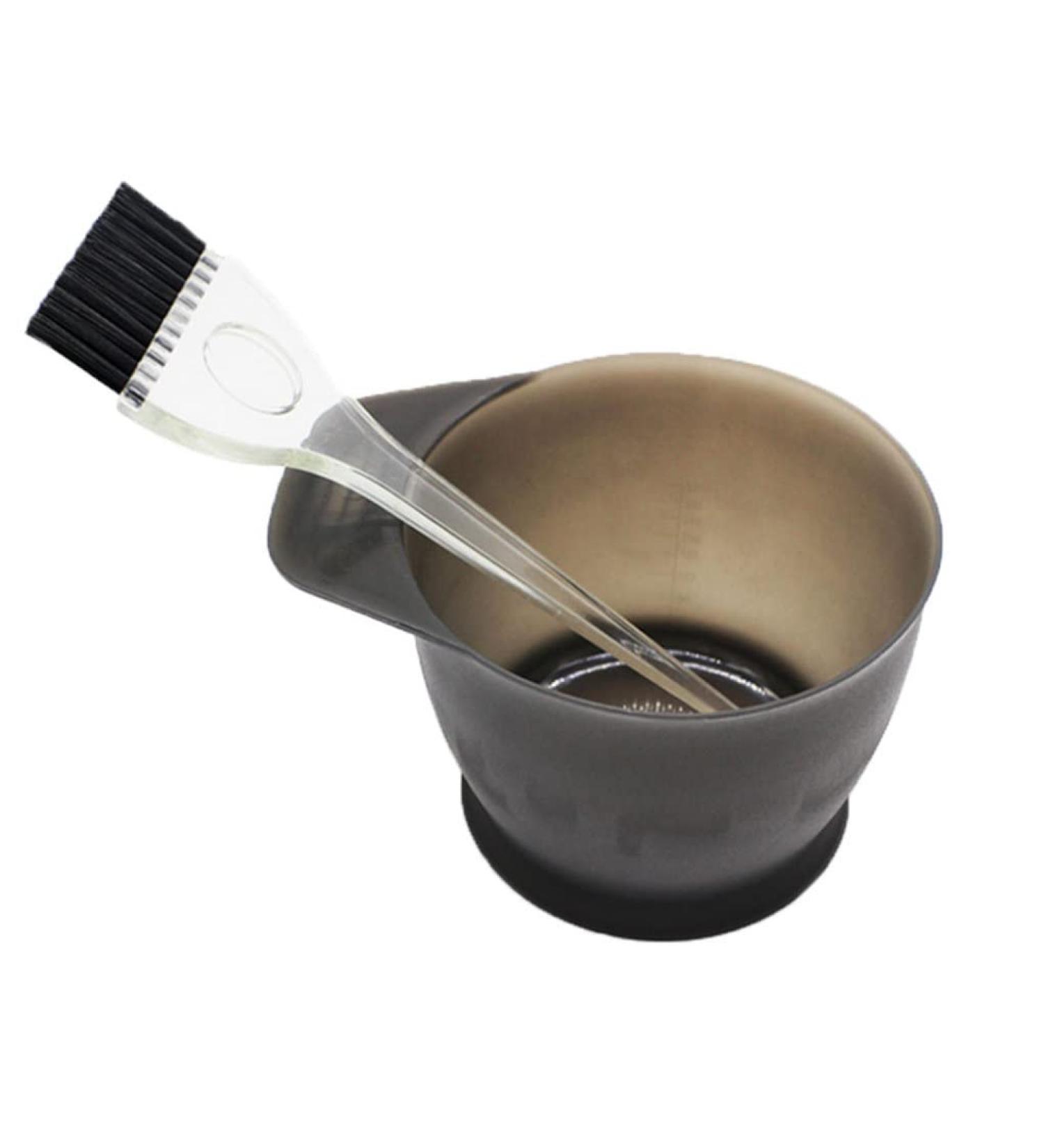 Professional Salon Hair Coloring Dyeing Kit Hair Dye Color Brush and Bowl Set Dye Brush Mixing Bowl for Hair Tint Dying Coloring Applicator Grey hair color brush Gray - Buy Online on GoSupps.com