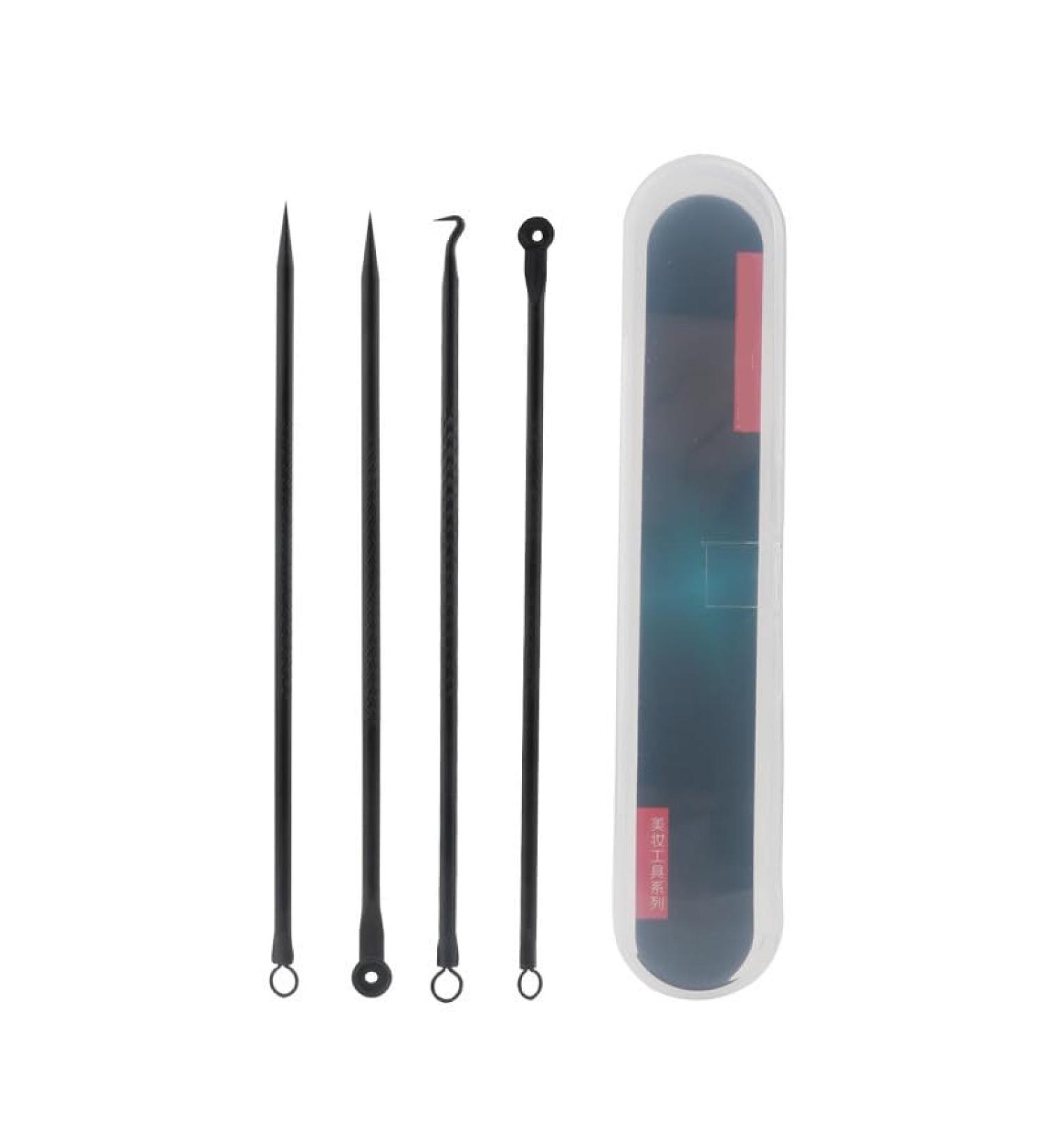 Pimple Tool Kit Blackhead Remover Tool 4 Pcs Blackhead Extractor Tool for Face Comedone Zit Acne Whitehead Blemish Stainless Steel Extraction Tools Set (C) - Buy Online on GoSupps.com