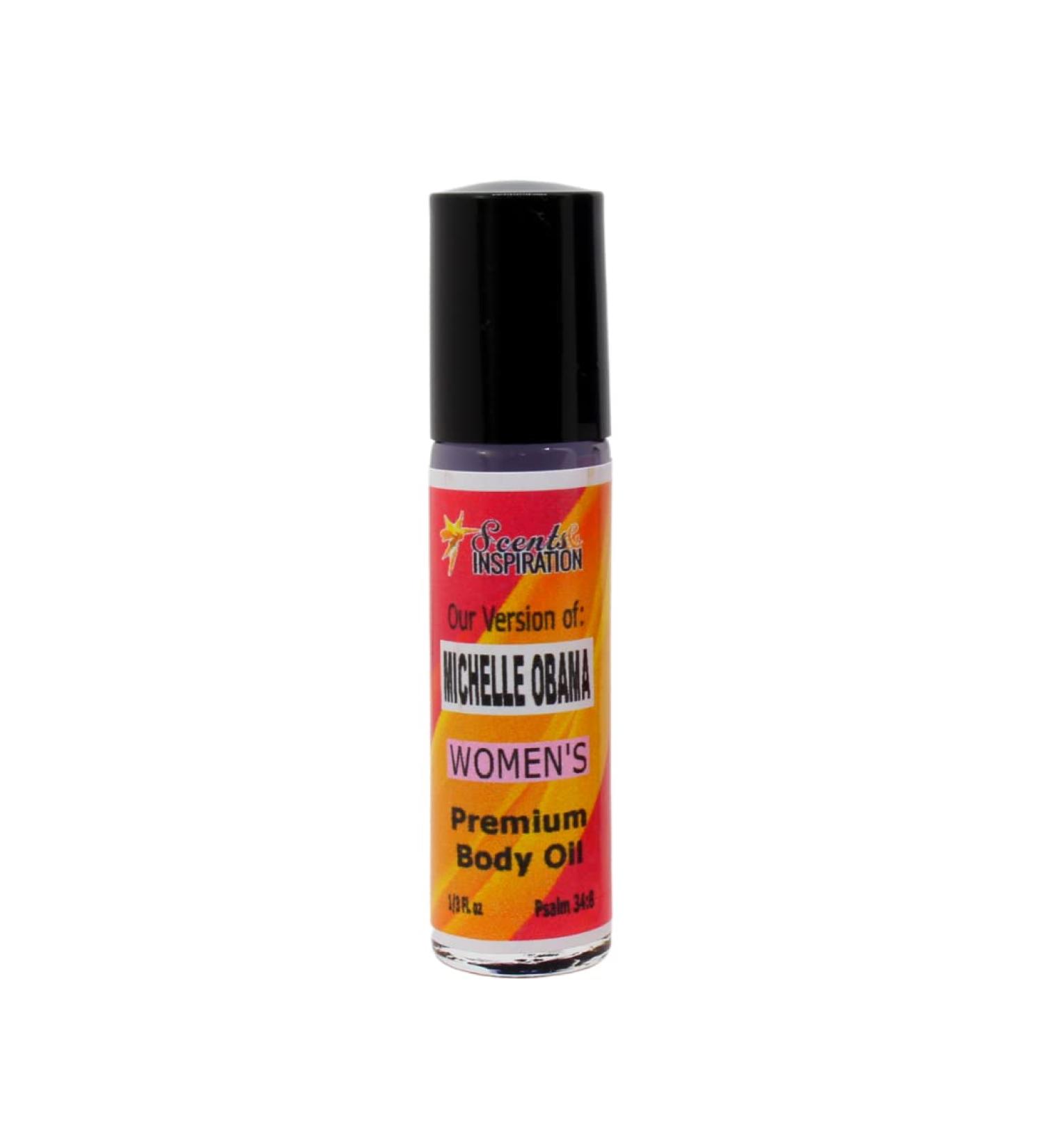 Scents & Inspiration Michelle Roll-On Fragrance Oil Alcohol-Free | Uncut | Body Oil for Women | Travel Size | 1/3 fl oz Michelle Obama 0.33 Fl Oz (Pack of 1) - Buy Online on GoSupps.com