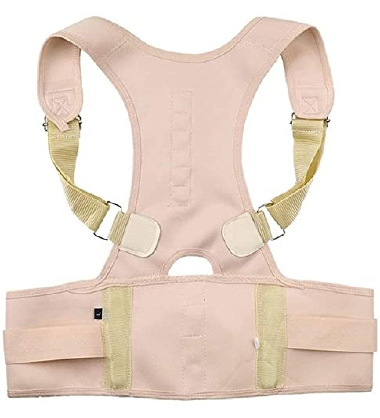 Posture Corrector Back Brace Shoulder Back Support Belt Shoulder Posture Adjust Magnetic Therapy for Unisex (Color : Beige Size : Small) Feito na China Full moon lofty ambition - Buy Online on GoSupps.com