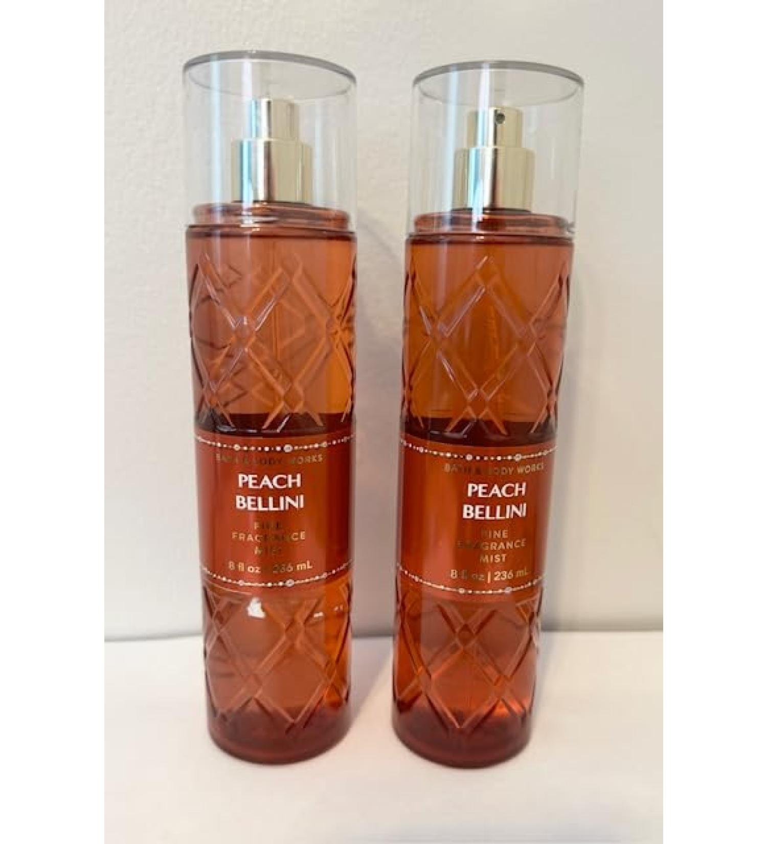 Body Care - BBWs Peach Bellini Fine Fragrance Body Mist (8 fl oz) 2-piece set