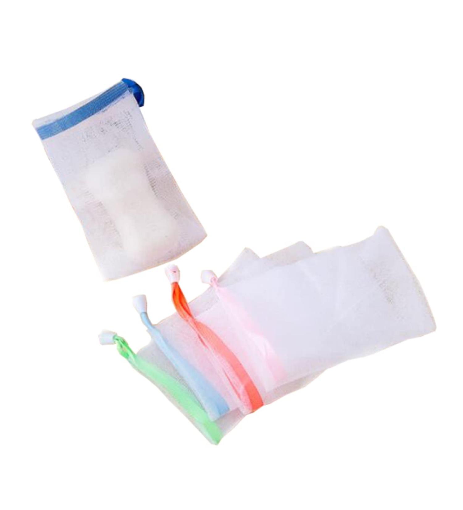 Baluue 5pcs Soap Saver Exfoliating Soap Saver Soap Pouch Foam Net Foaming Net - Buy Online on GoSupps.com