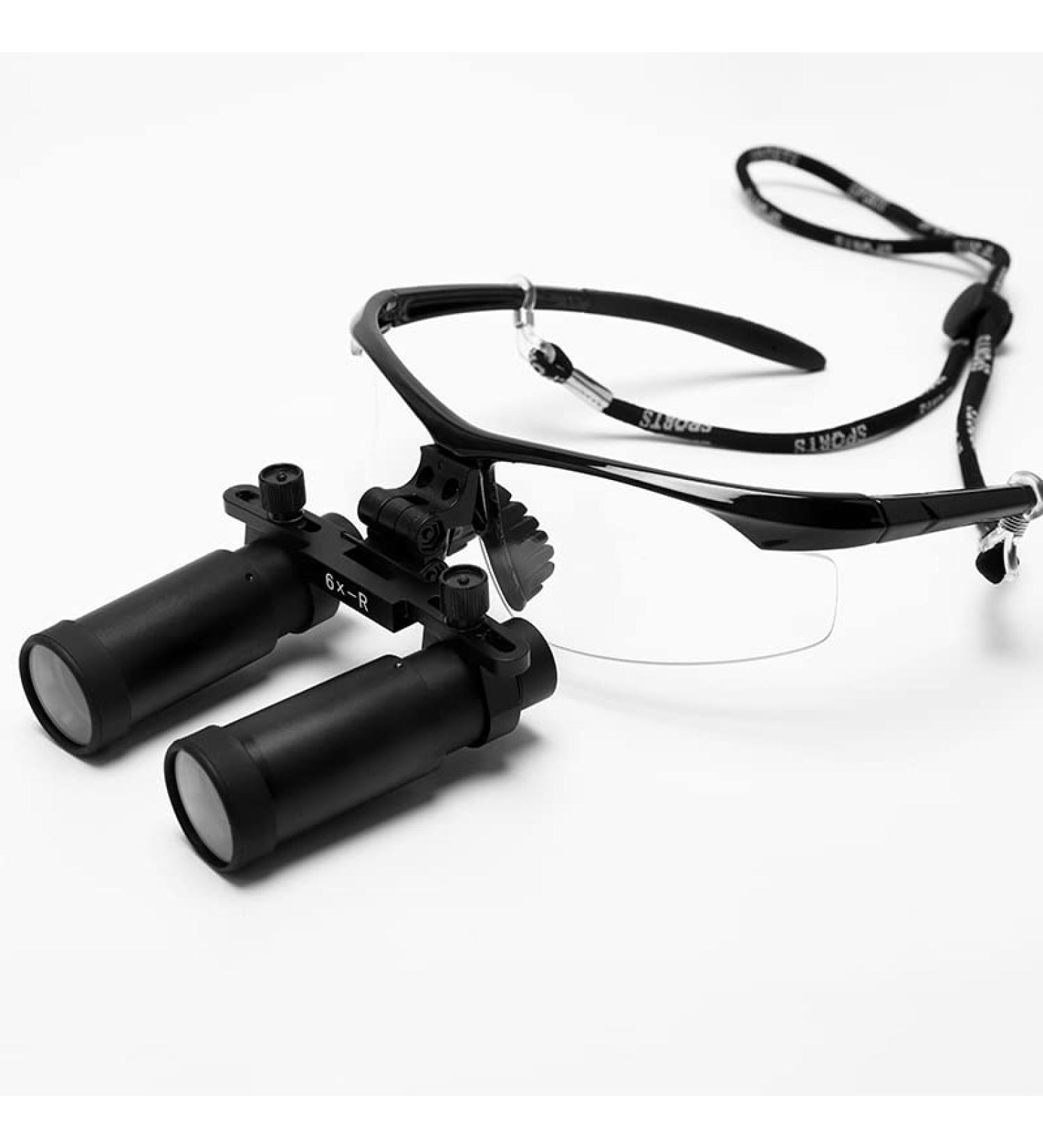 Giroflee Dental 6X Binocular Loupe Magnifying Glass - Black with Bag | Buy Internationally - Buy Online on GoSupps.com