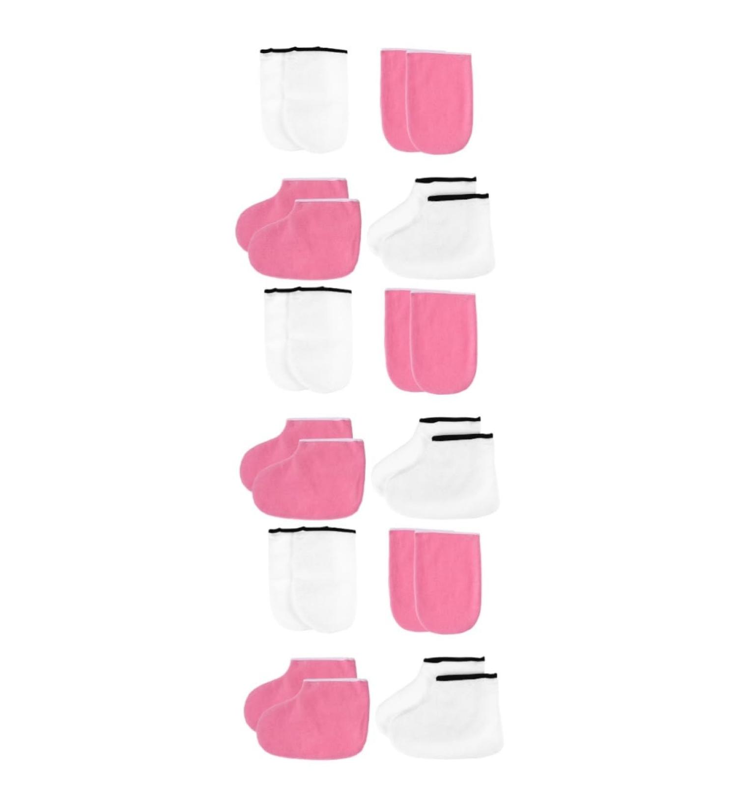 Healeved 6 Sets Leather Horn Boots Foot Hand Moisturizer Gloves Female Spa Gloves Feet Care Treatment Cover Skin Care Tools Pedicure Manicure Tools Polyester Lining Women's - Buy Online on GoSupps.com