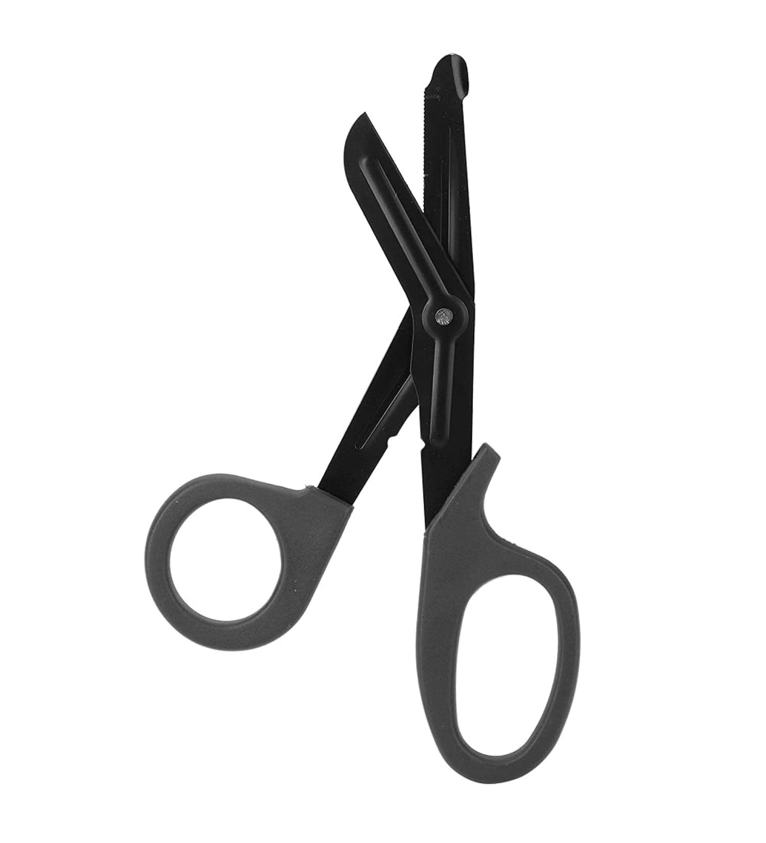 JECTSE Military Emergency Rescue Scissors | Stainless Steel EMT First Aid Trauma Scissors for Flat Cutting & Versatile Use | Durable Black Design  - Buy Online on GoSupps.com