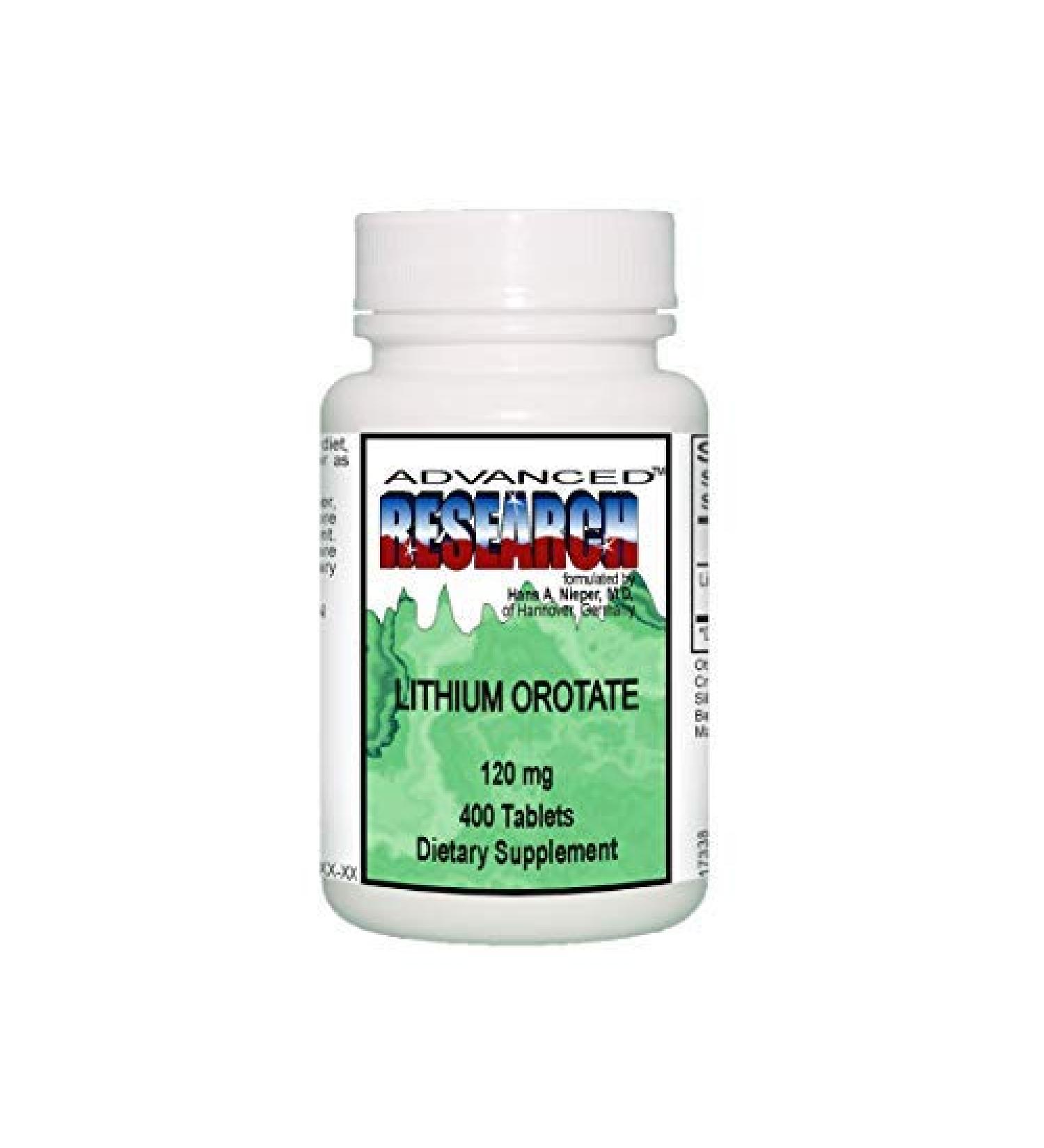 NCI Advanced Research Dr. Hans Nieper's Lithium Orotate Tablets (400 Tablets)