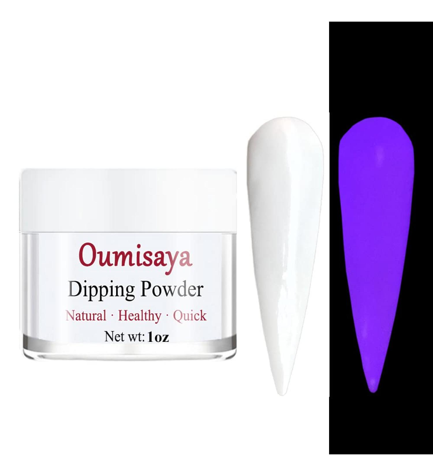 Glow in the Dark White Nail Dip Powder 1OZ GL085 - OUMISAYA Fluorescent Dipping Powder - Buy Online on GoSupps.com