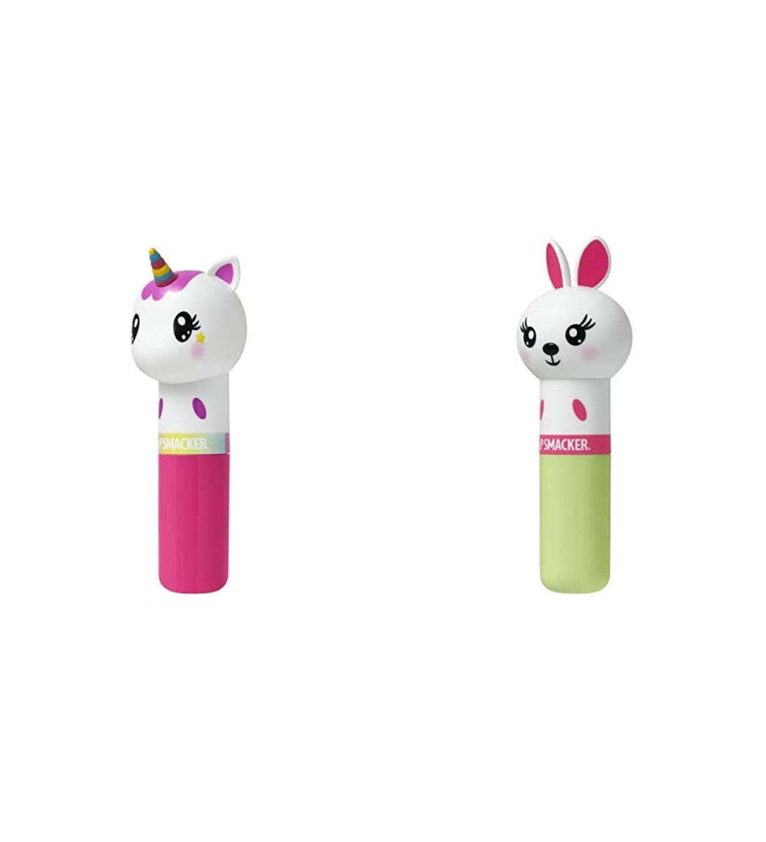 Lip Smacker Lippy Pal Lip Balm Unicorn Magic 0.14 ounce With Bunny Hoppy Carrot Cake 0.14 ounce Unicorn Magic + Bunny Hoppy Carrot Cake