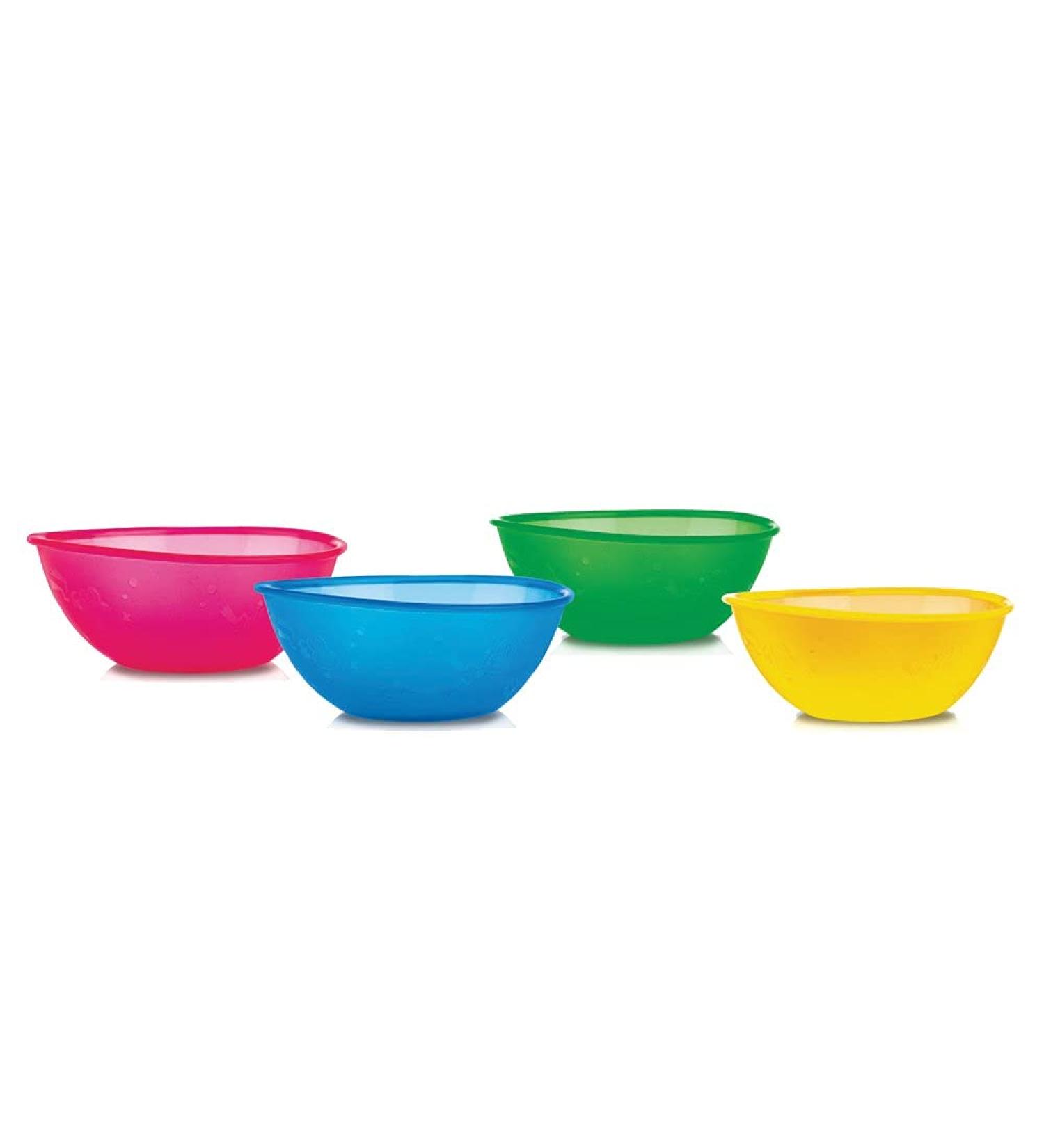 Nuby ID65671 Porridge Bowls - Set of 4 with Fun Motifs | Ideal for Kids | Buy Online - Buy Online on GoSupps.com