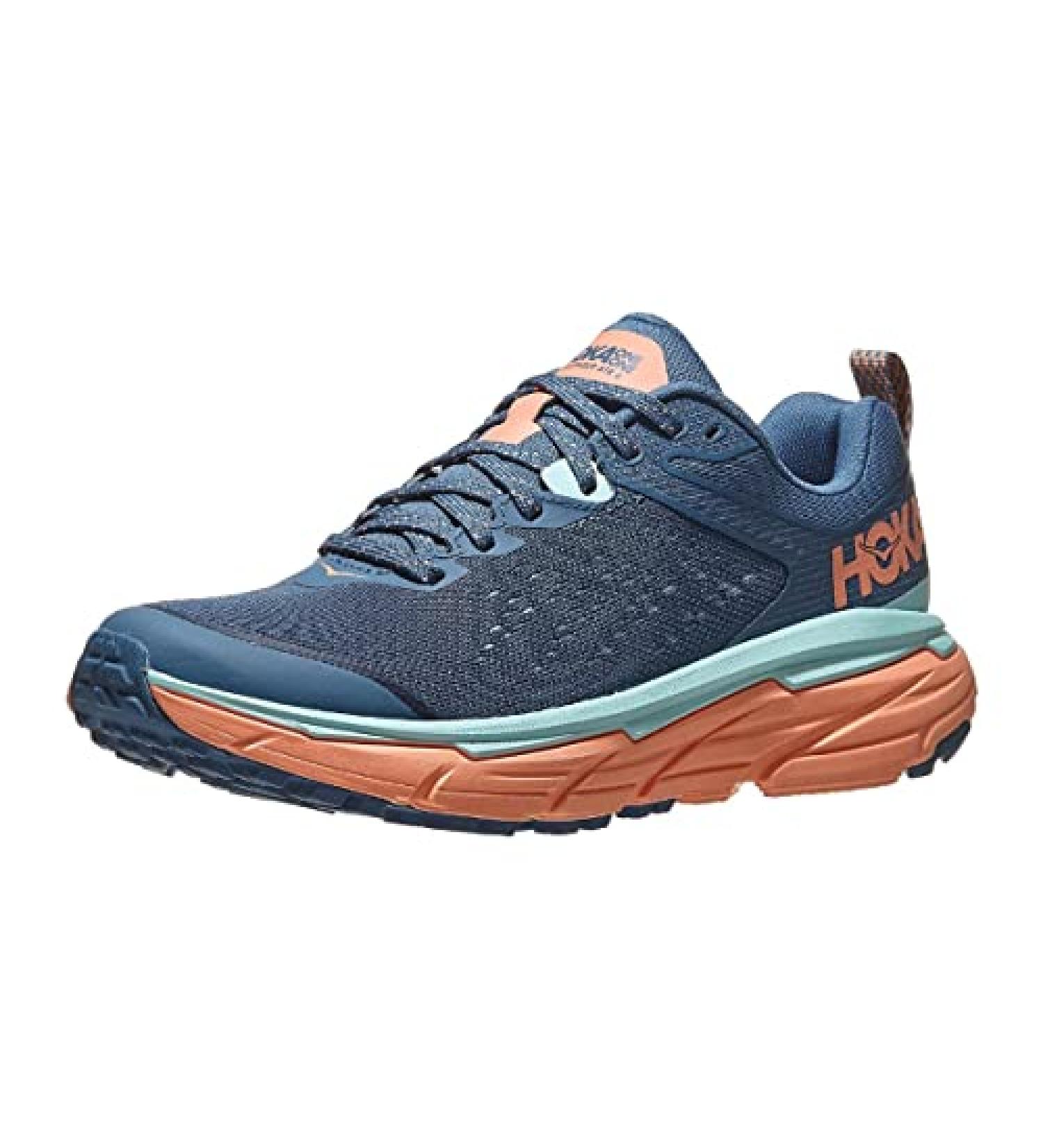HOKA ONE ONE Women's Challenger ATR 6 Trainers 8.5 - Real Teal/Cantaloupe - Buy Online on GoSupps.com