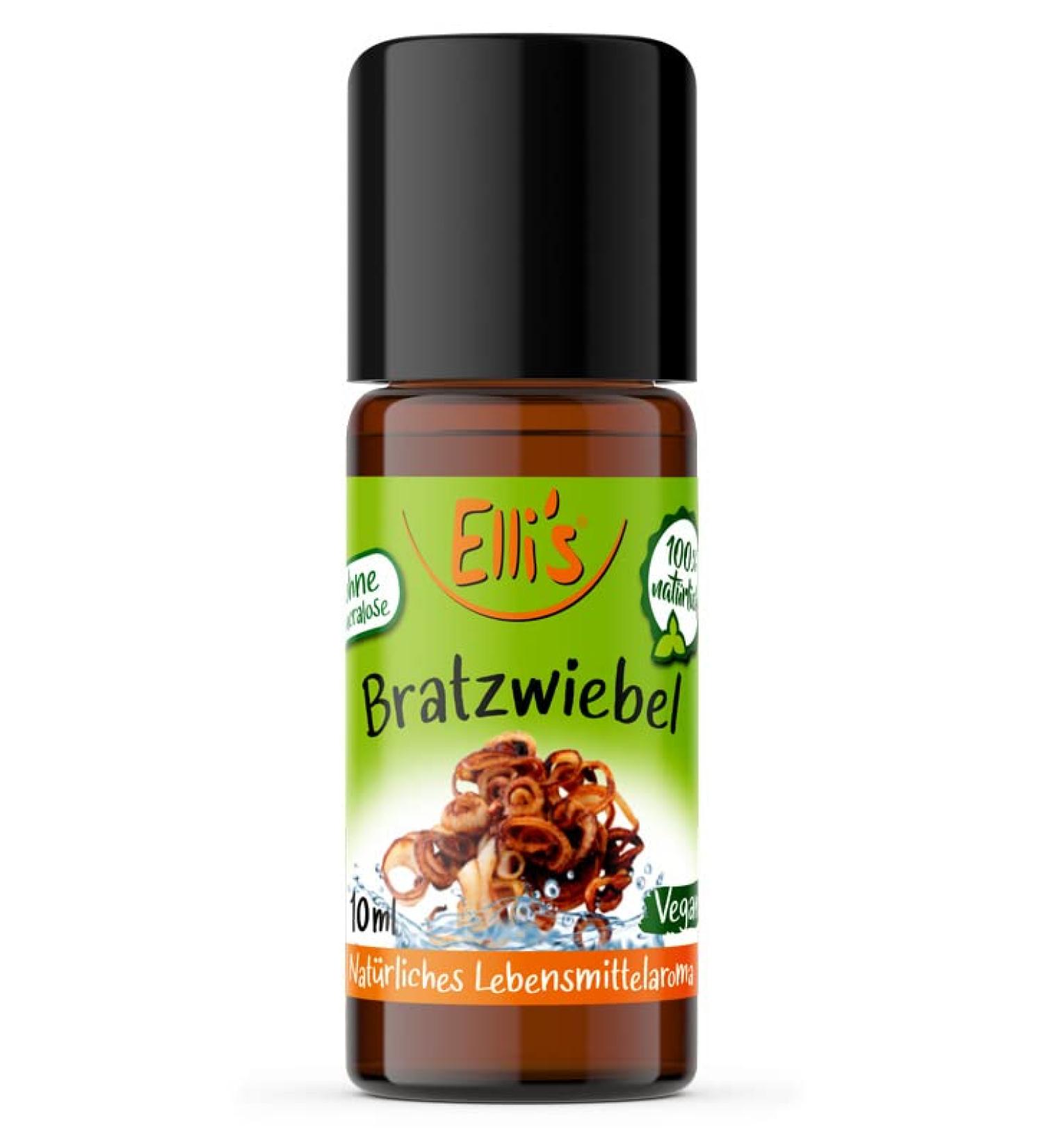 Elli's Aromas BratzWiebel Natural Food Aroma | 100% Vegan Aroma Concentrate for Dishes & Drinks | 10 ml - Buy Online on GoSupps.com