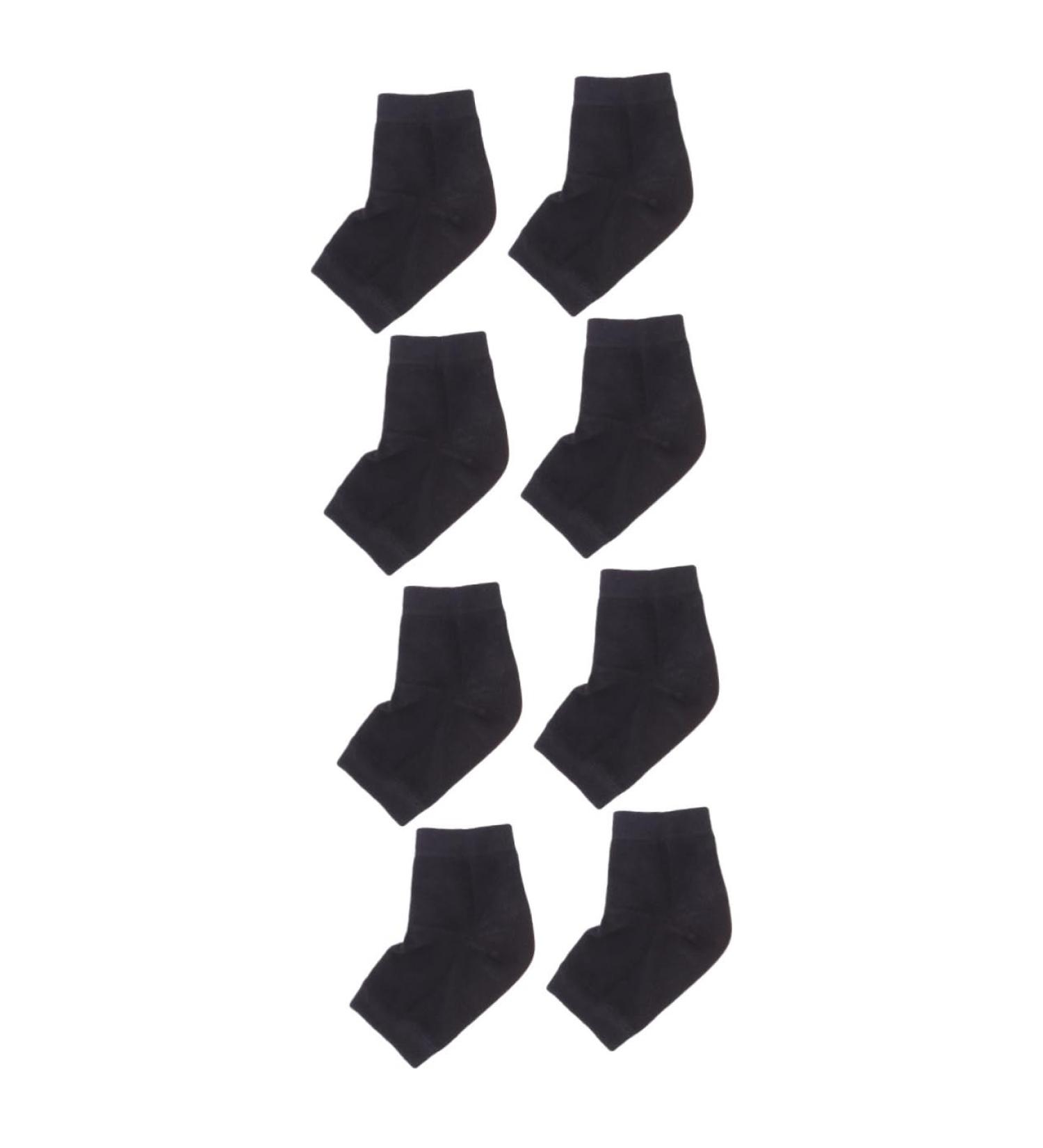DOITOOL 4 Pairs Ankle Socks Heel Sleeves Toeless Spa Socks Stocking Stuffers for Guys Feet Cream Heel Protector Socks Heel Anti-Crack Socks Casual Socks Men and Women Moisturizing - Buy Online on GoSupps.com