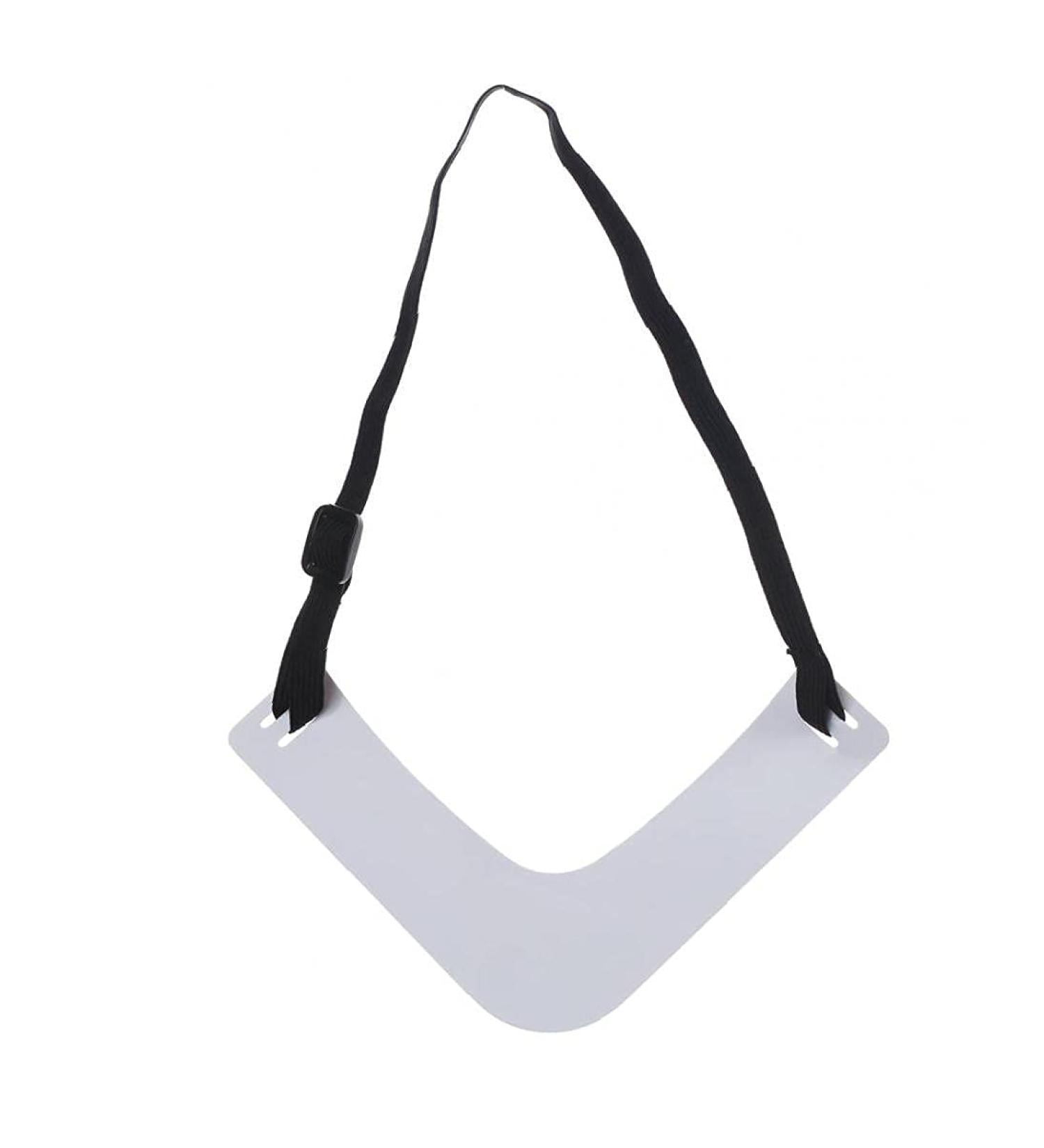 Beard Shaping Template Tool Trimmer Guide White Neckline Shaper DIY Flexible Adjustable Portable HandsMen Home Beard Styling Ruler Deft - Buy Online on GoSupps.com