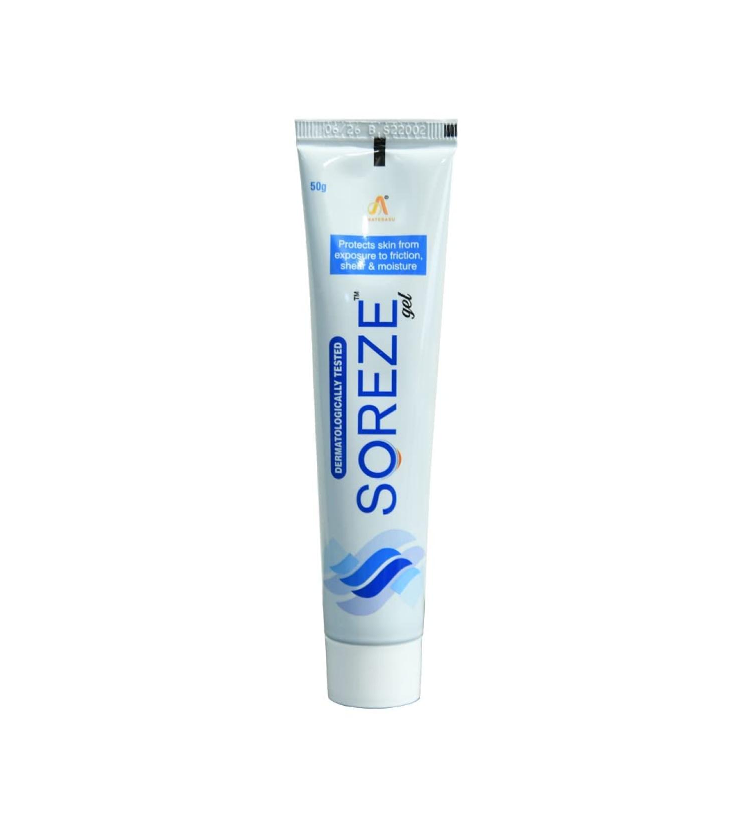 Verem Soreze Bed Sores Prevention Gel | Clinically Proven Skin Protectant | Silicone Barrier Layer for Bed Sore Prevention | 50gm Pack - Buy Online on GoSupps.com