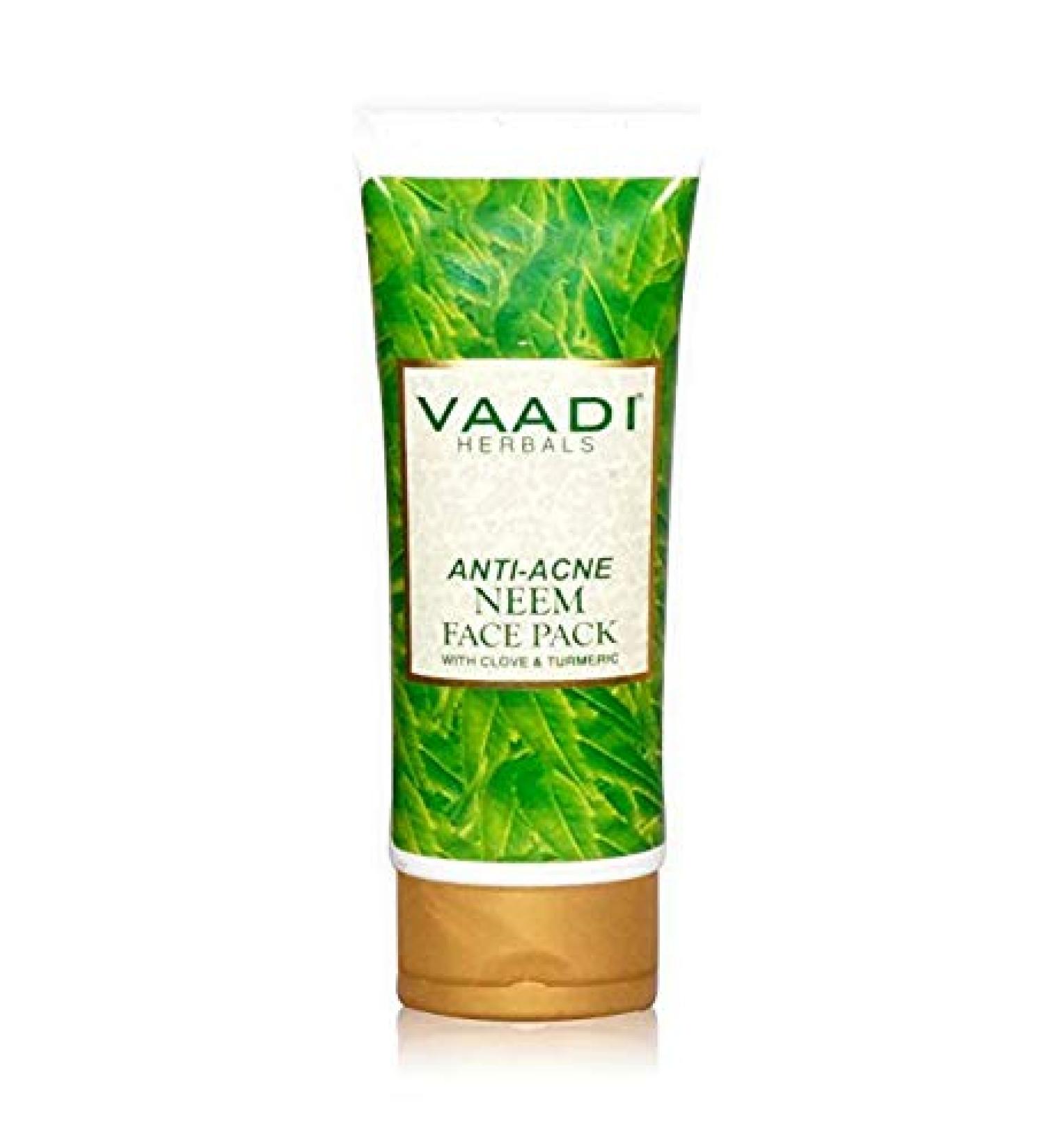 Vaadi Herbals Anti Acne Neem Face Pack with Clove and Turmeric 120g