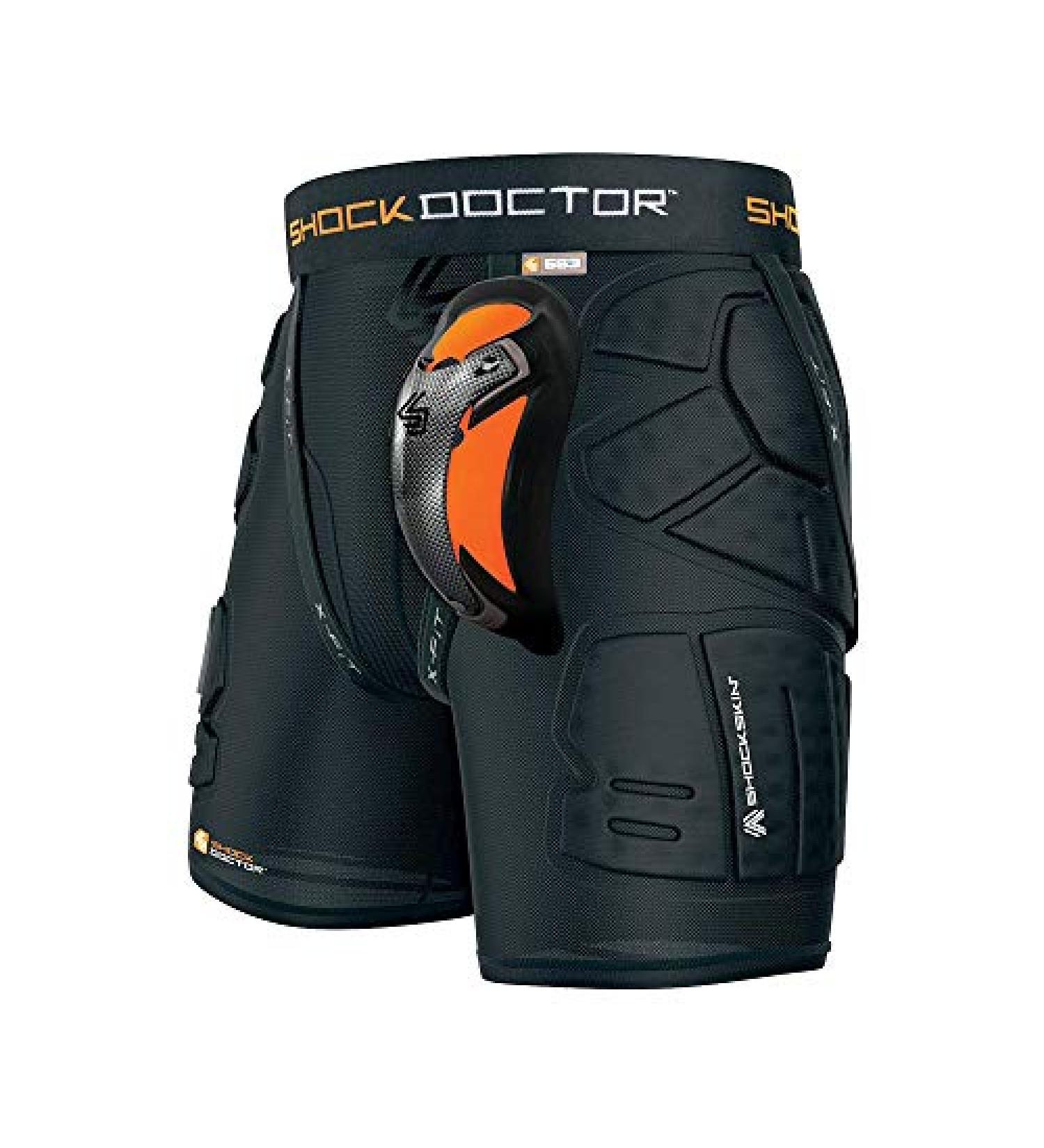 Shock Doctor Men's Impact Shorts with Carbon Cup - Medium | Multi-Youth Size - Buy Online on GoSupps.com