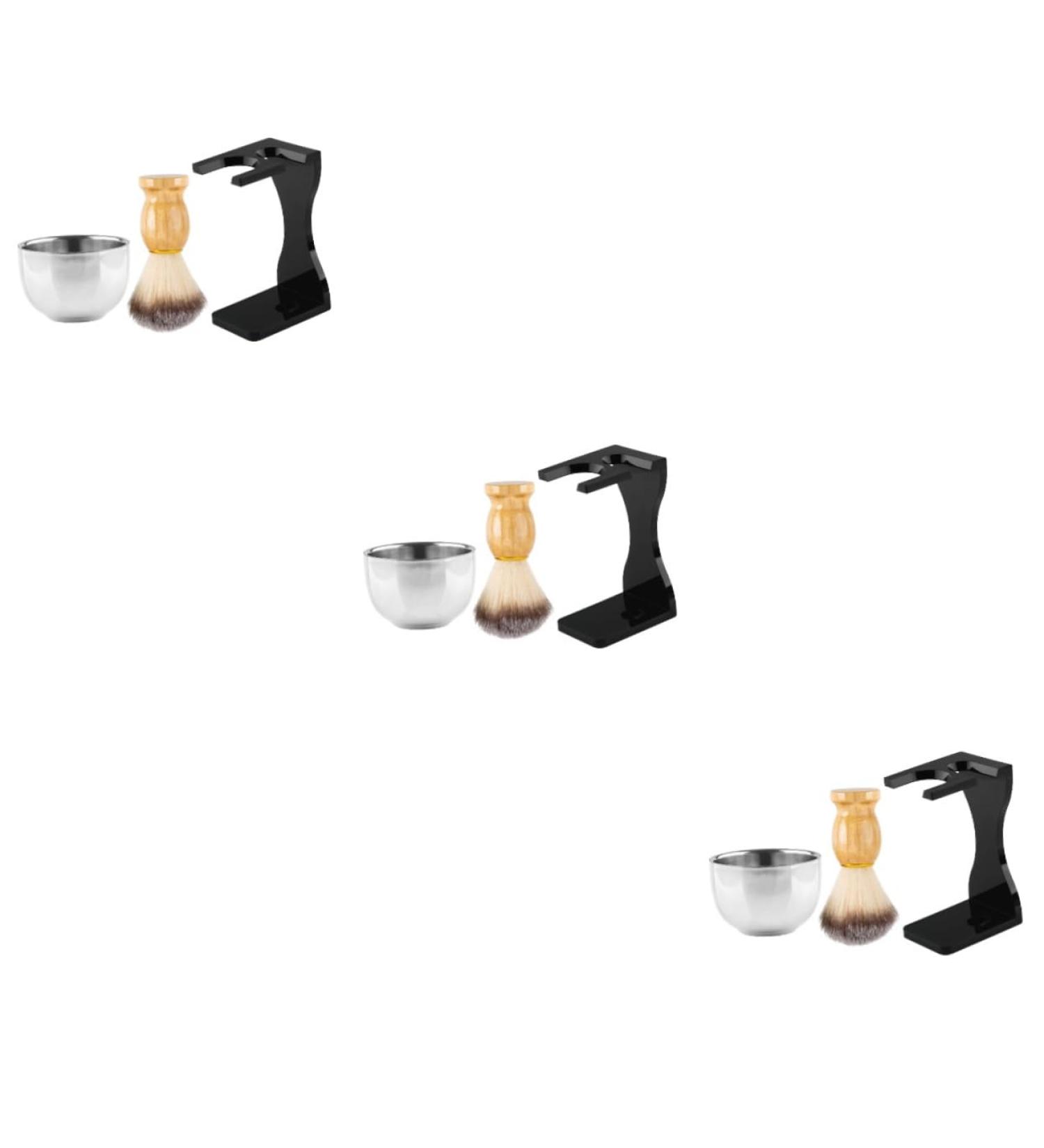 NOLITOY 3 Sets Men's Shaving Kit | Beard Brush Shaving Cream & Razors | Premium Grooming Essentials for Men - Buy Online on GoSupps.com