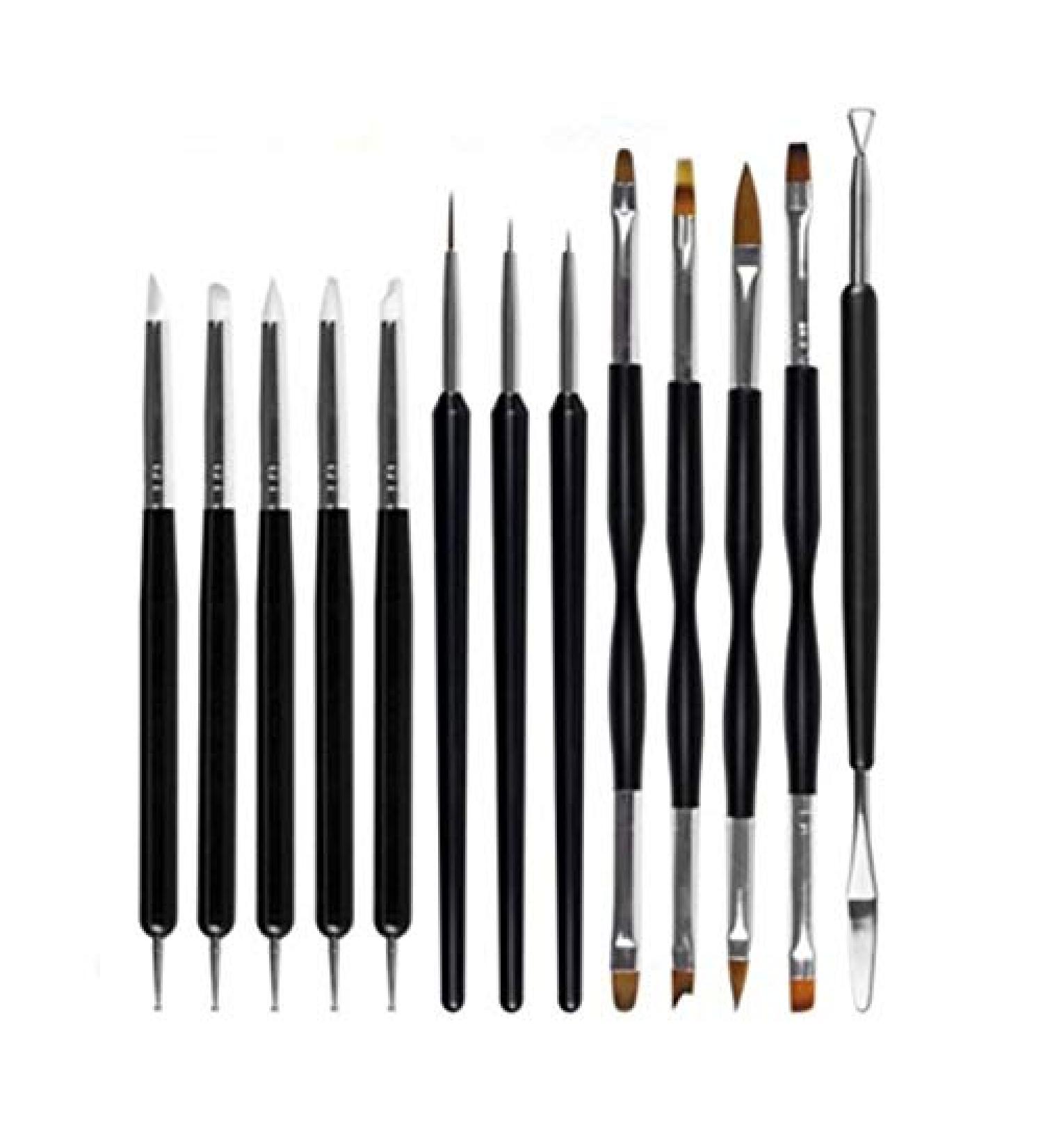 ISTOVO 13X/Set Gel Nail Painting Flower Drawing Pens Multifunctional Double-Head Nail Pen - Buy Online on GoSupps.com