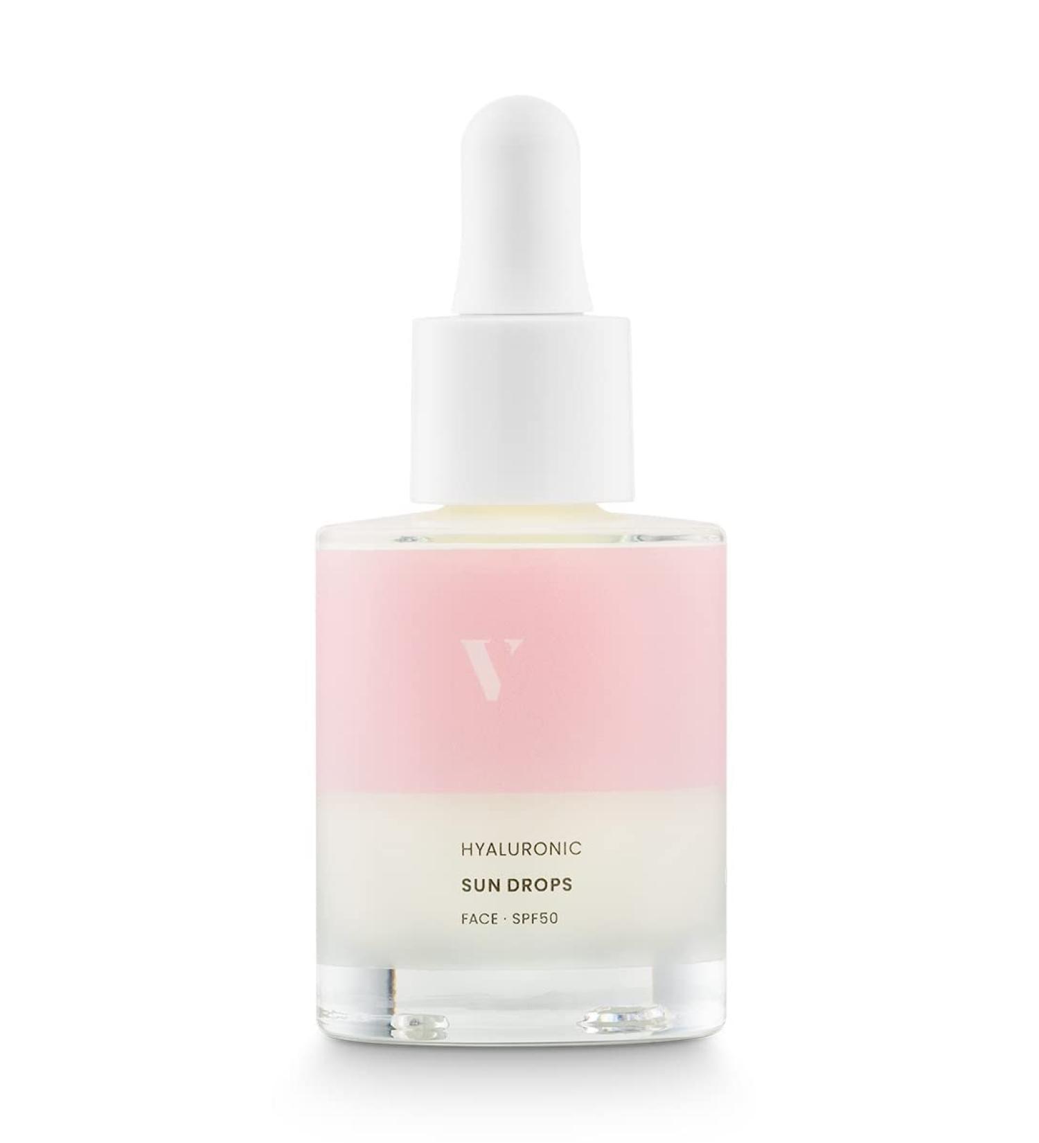 VENICEBODY Hyaluron Sun Drops SPF50 | UV Protection for Face | Anti-Aging Daily Sunscreen with Pipette - Buy Online on GoSupps.com