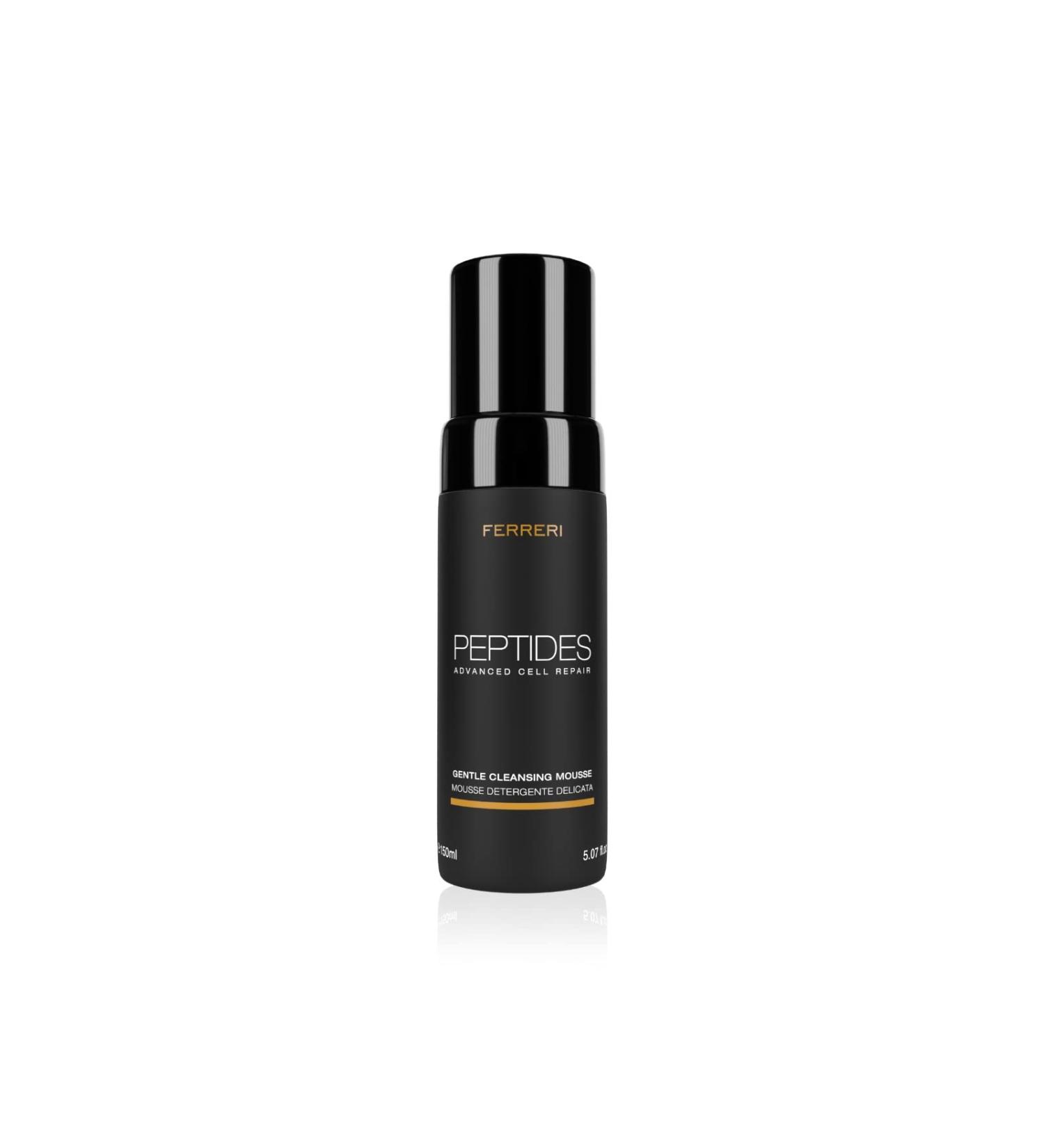 FERRERI Ferreri Peptides Advanced Cell Repair Gentle Cleansing Foam 150 ml Soft Facial Cleansing Foam Soothing Effect Moisturising Antioxidant Purifying Regenerating Men and Women Made in Italy