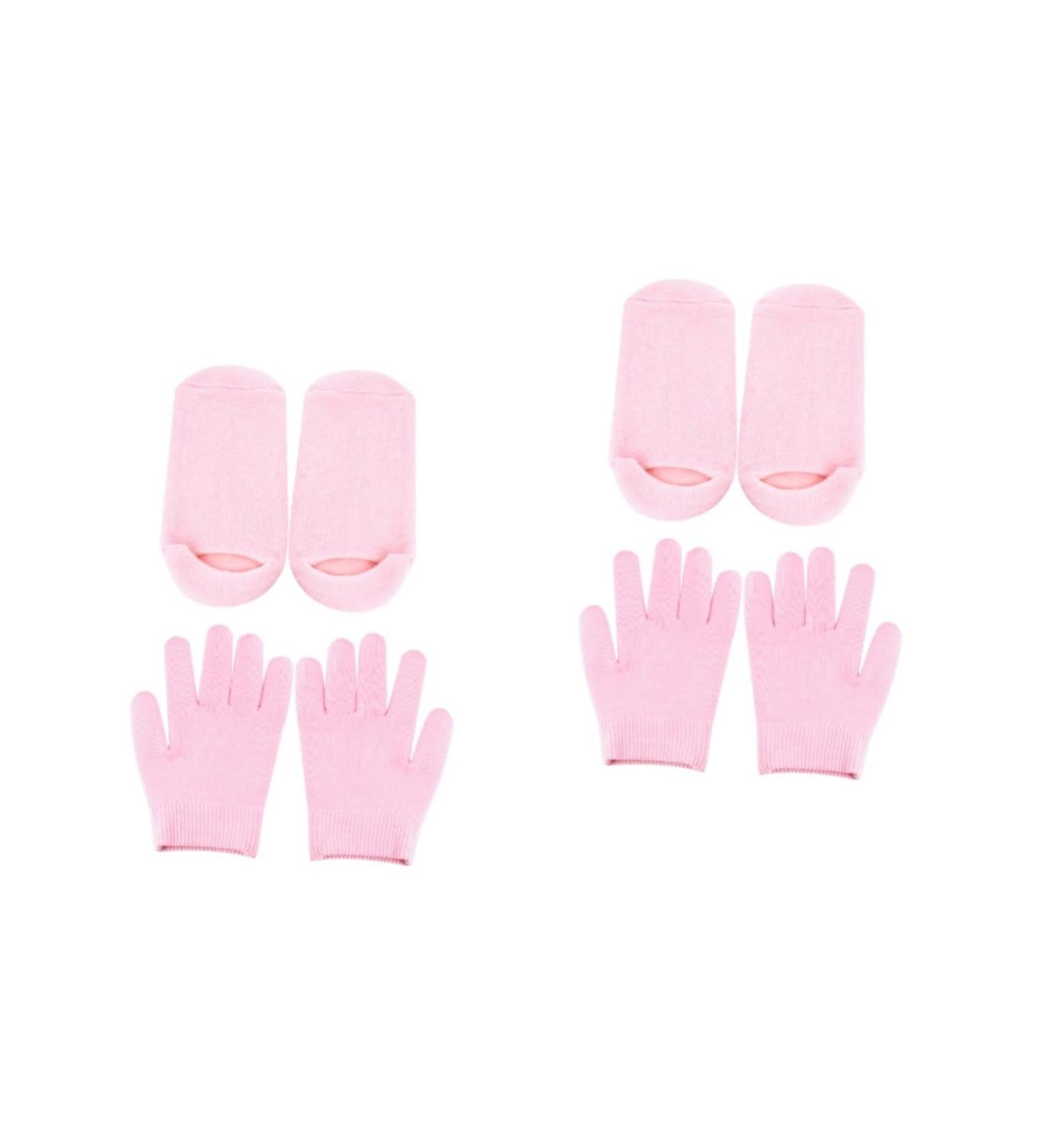 Beavorty 4 Pairs moisturizing spa gloves Beauty Cotton Gloves mittens kids lotion socks Mositurizing Mitten hydrating glove spa socks moisturizing gloves gel socks foot Cosmetic cotton Miss - Buy Online on GoSupps.com