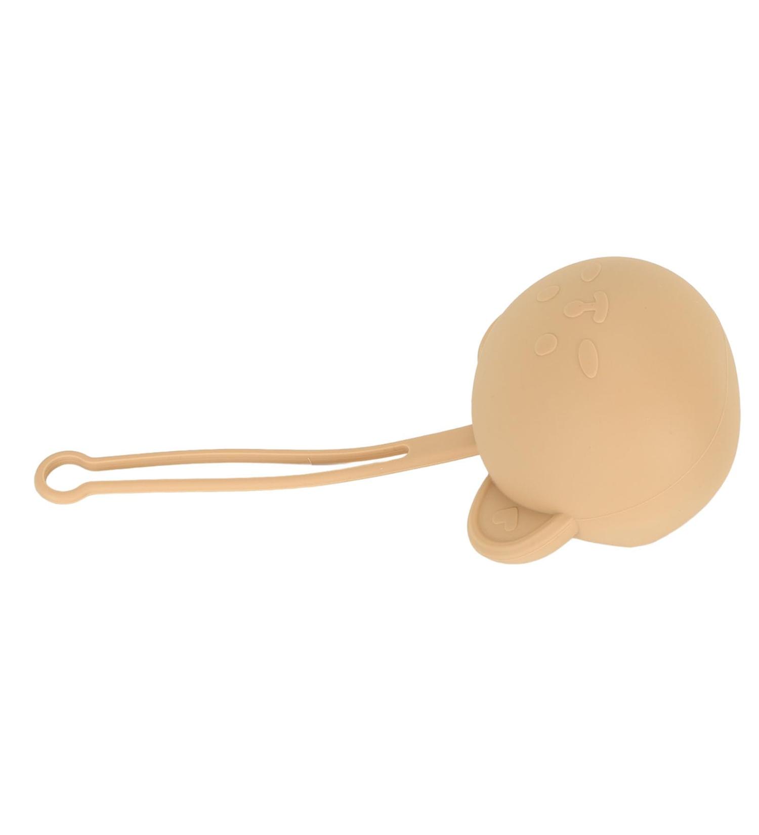 Food-Safe Silicone Pacifier Holder with Strap | Portable Case to Keep Pacifiers Clean | Ideal for Strollers Home & Travel (Brown) - Buy Online on GoSupps.com