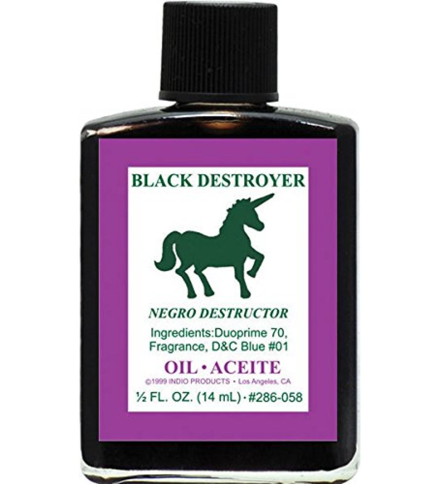 (1Pack) Indio Products Spiritual Anointing Oil- Black Destroyer 1/2oz