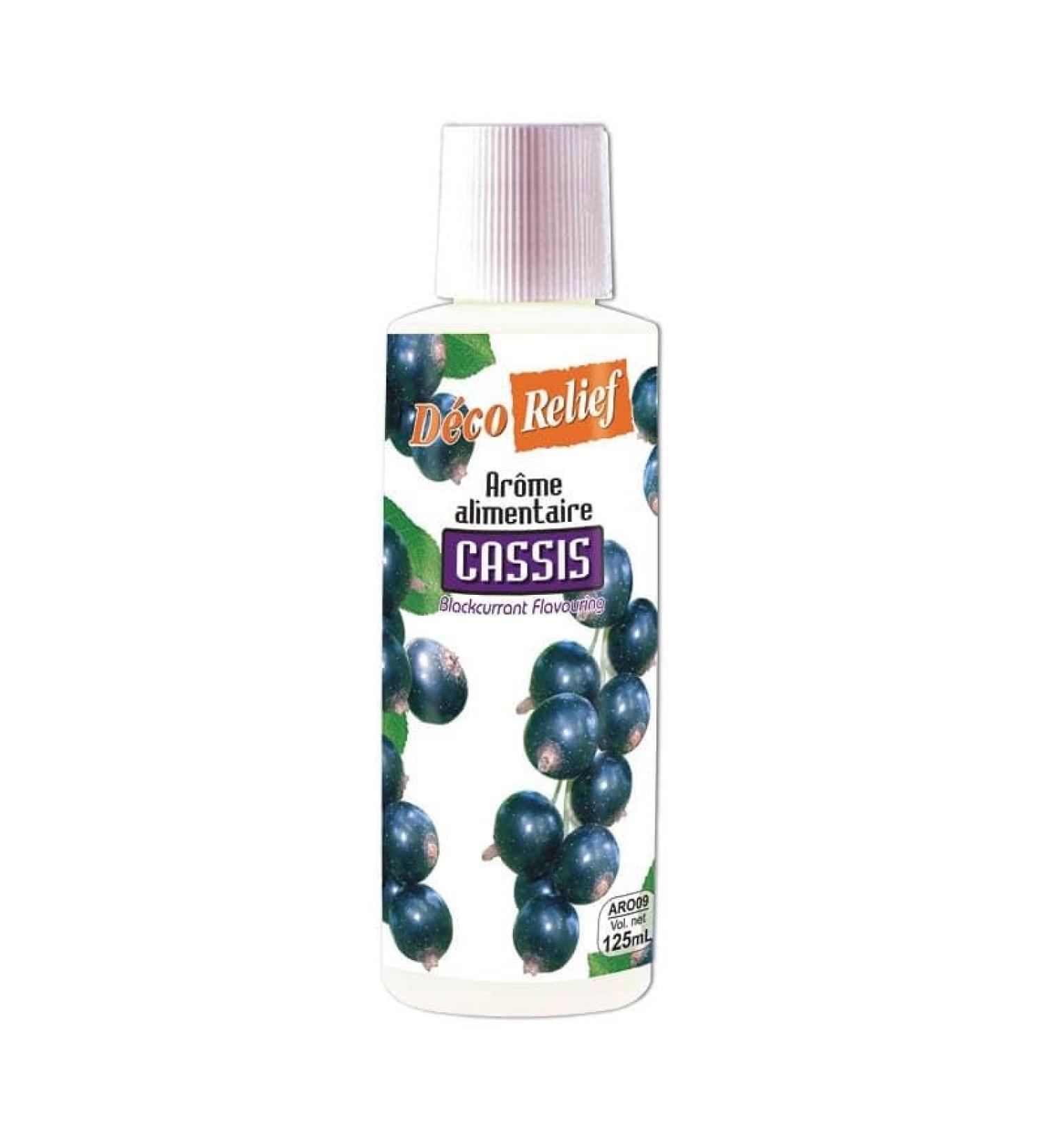 D co Relief - Liquid Blackcurrant Flavor 125ml - Food Flavor for Baking Cooking - Professional Ingredient
