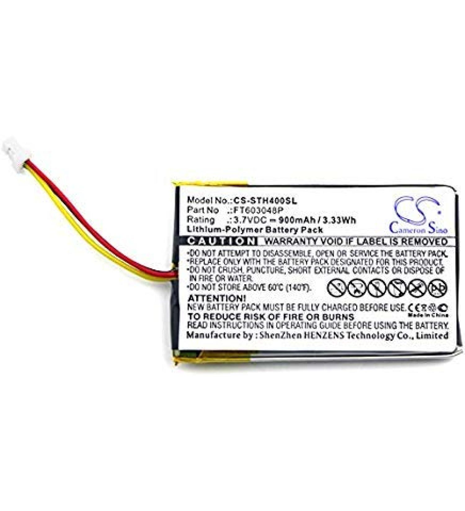 Stealth FT603048P Battery - Replacement for Stealth 400 (900mAh 3.7V Li-Polymer)