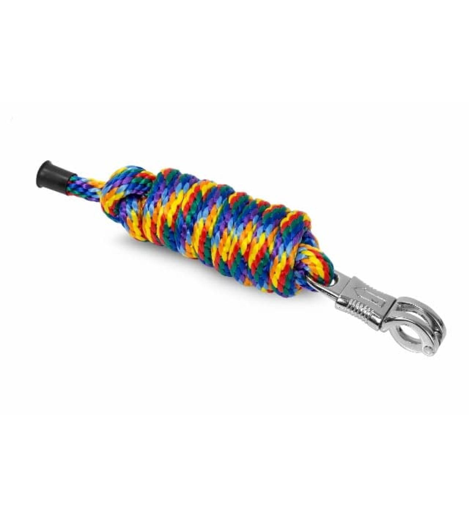 Premium 2m Connection Trick for Horses & Ponies - Durable PP Rope with Classic Carabiner Hook & Panic Release (Royal Blue/Yellow/Red) - Buy Online on GoSupps.com