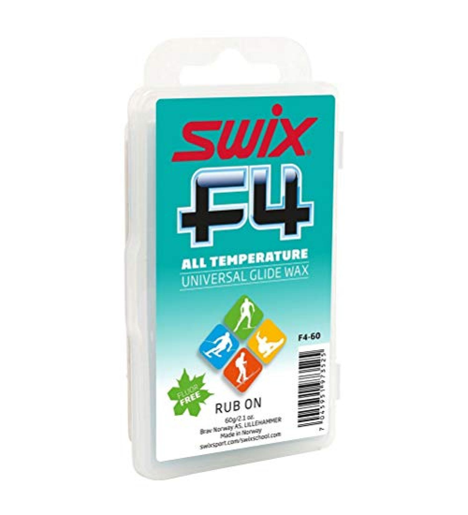 F4 SWIX Fluoro Ski Wax Rub-on Cork Included