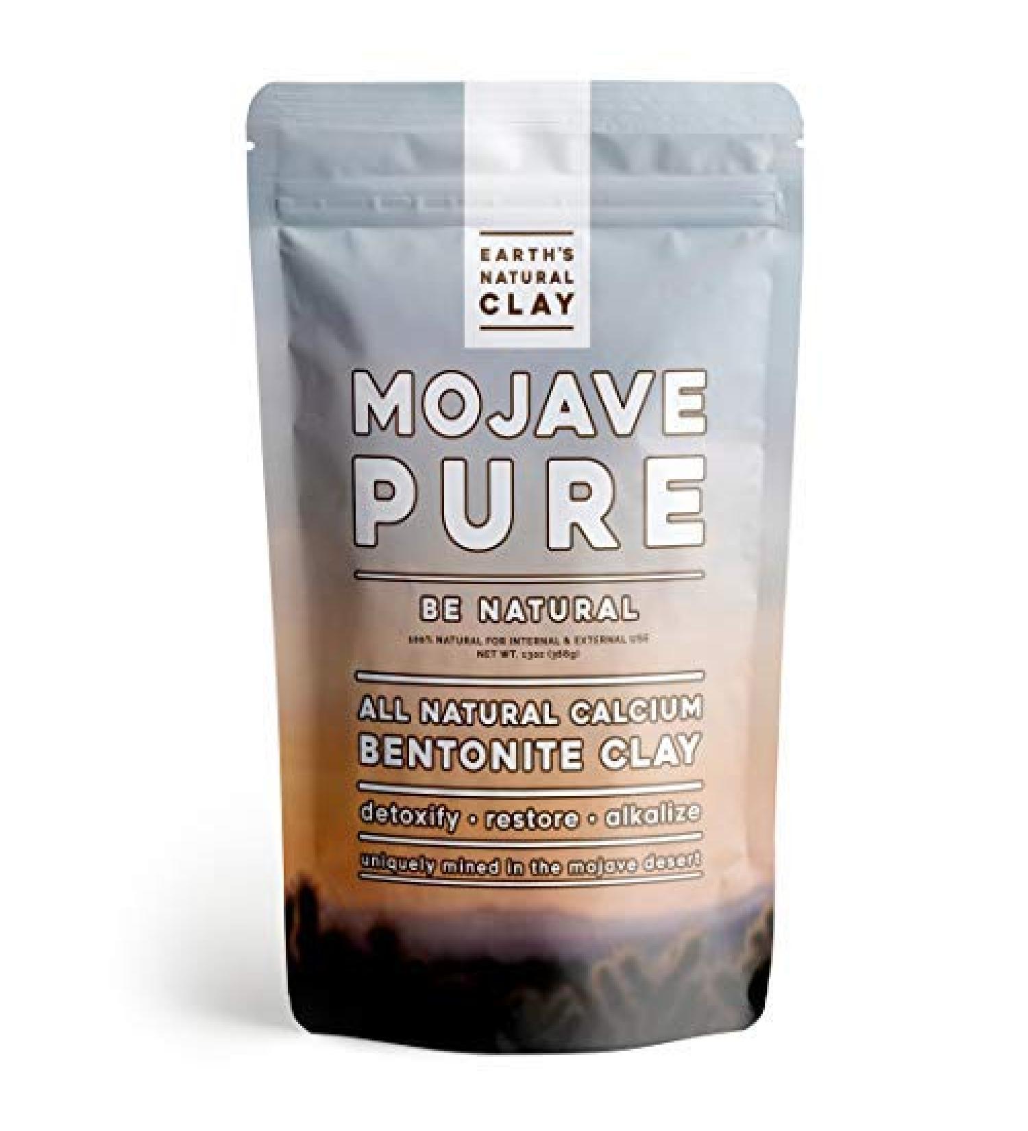 Earth's Natural Clay Calcium Bentonite Clay Powder 13oz - Pharmaceutical Grade Montmorillonite for Internal & External Use - Buy Online on GoSupps.com