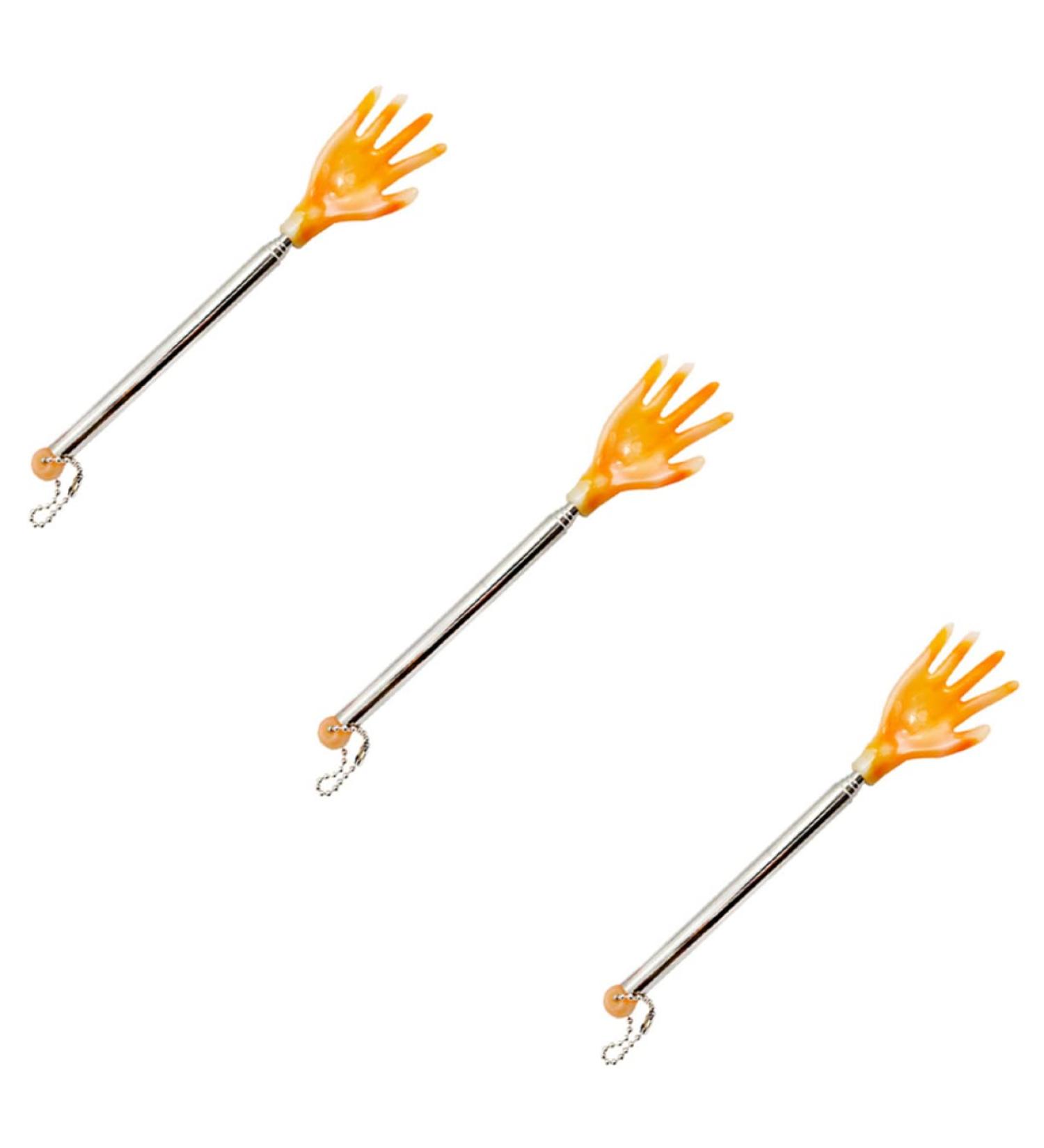 FRCOLOR 3-Pack Stainless Steel Reindeer Back Massage Tool - Flex Migm Jucky Scratch Handy Relooq Device - SCHABER PP 44.5x3.3cm Yellow | International Shipping - Buy Online on GoSupps.com