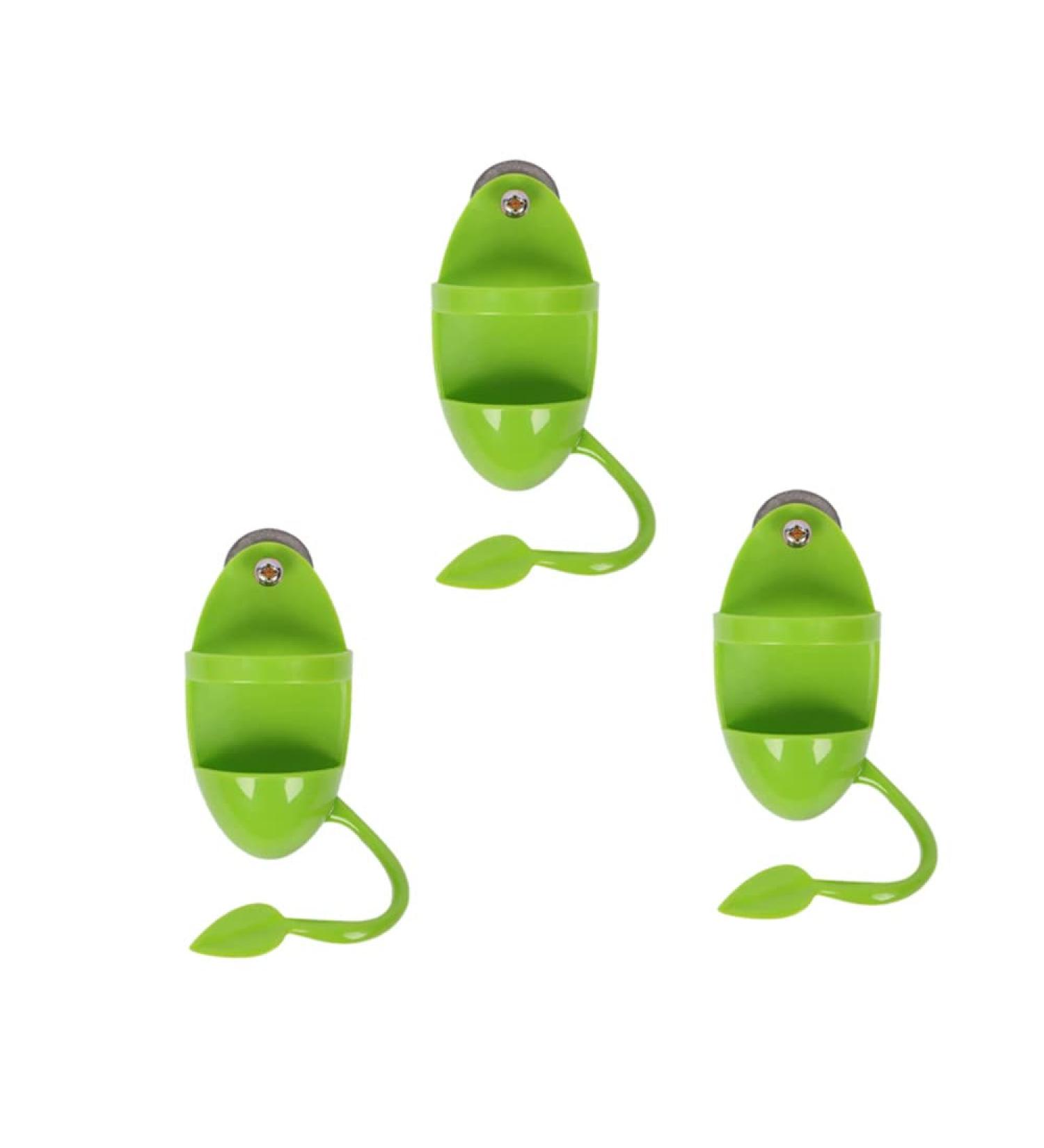 Cuttlebone Holder for Birds - 3 Pcs Parrot Stand with Plastic Cuddle & Bone Sticks - Ideal for Parrots Parakeets & Finches (Green) - International Shipping - Buy Online on GoSupps.com