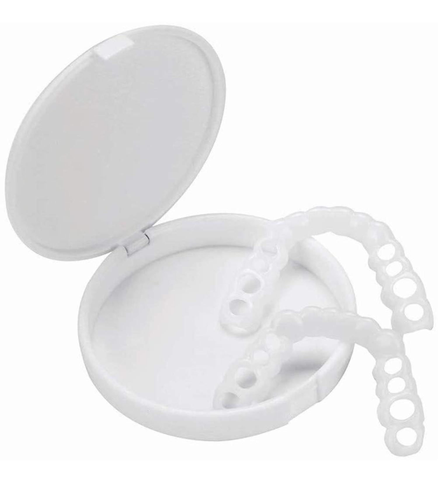 Xiaocui Provisional Dentures - 3 Pairs of Snap-On Instant Smile Teeth Veneers | Comfort Fit Flex Cosmetic Dentistry Stickers with Toothbrush | One Size Fits All - Buy Online on GoSupps.com