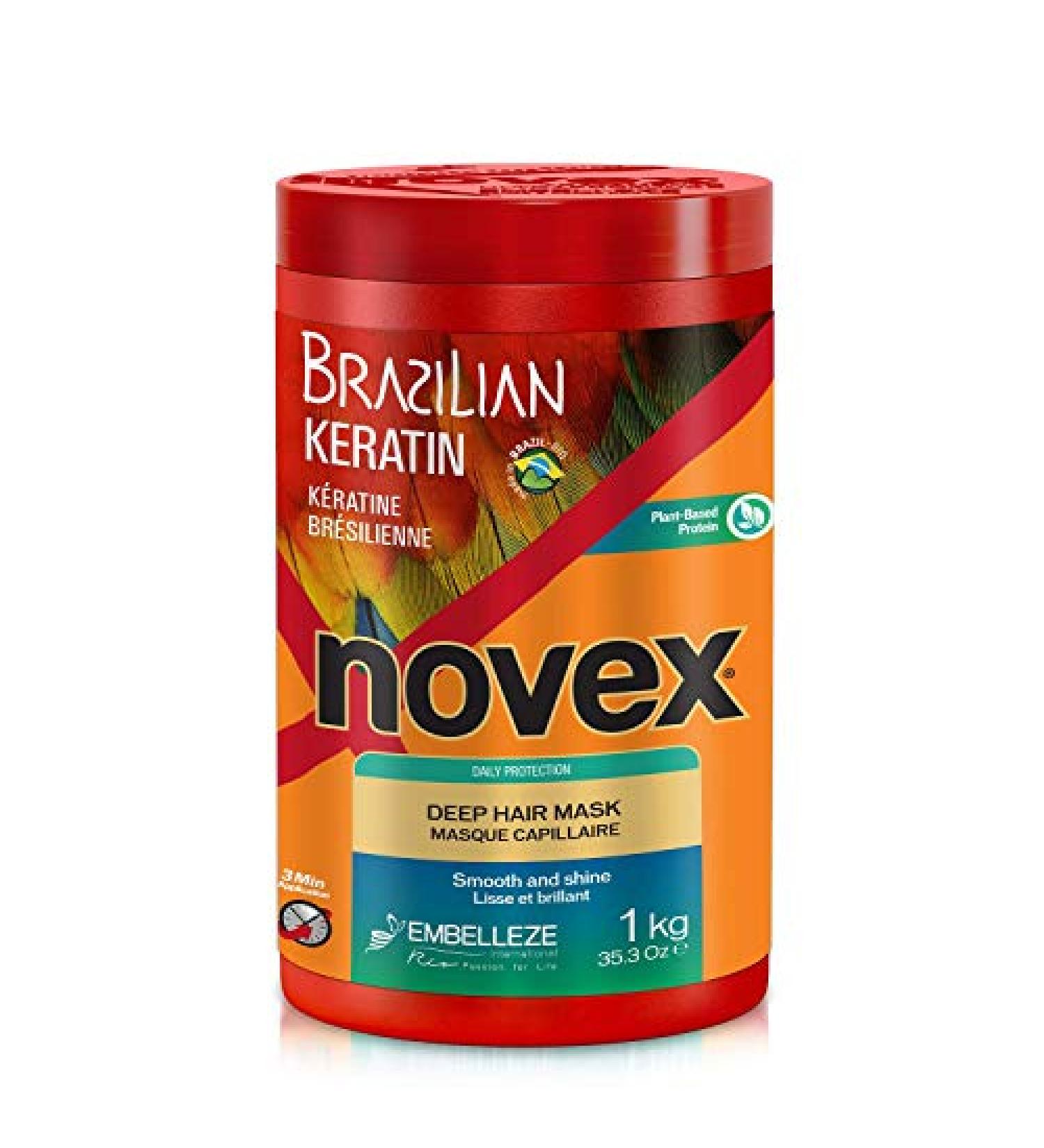 Novex Brazilian Keratin Deep Hair Care Treatment | Professional Therapy 1000 g