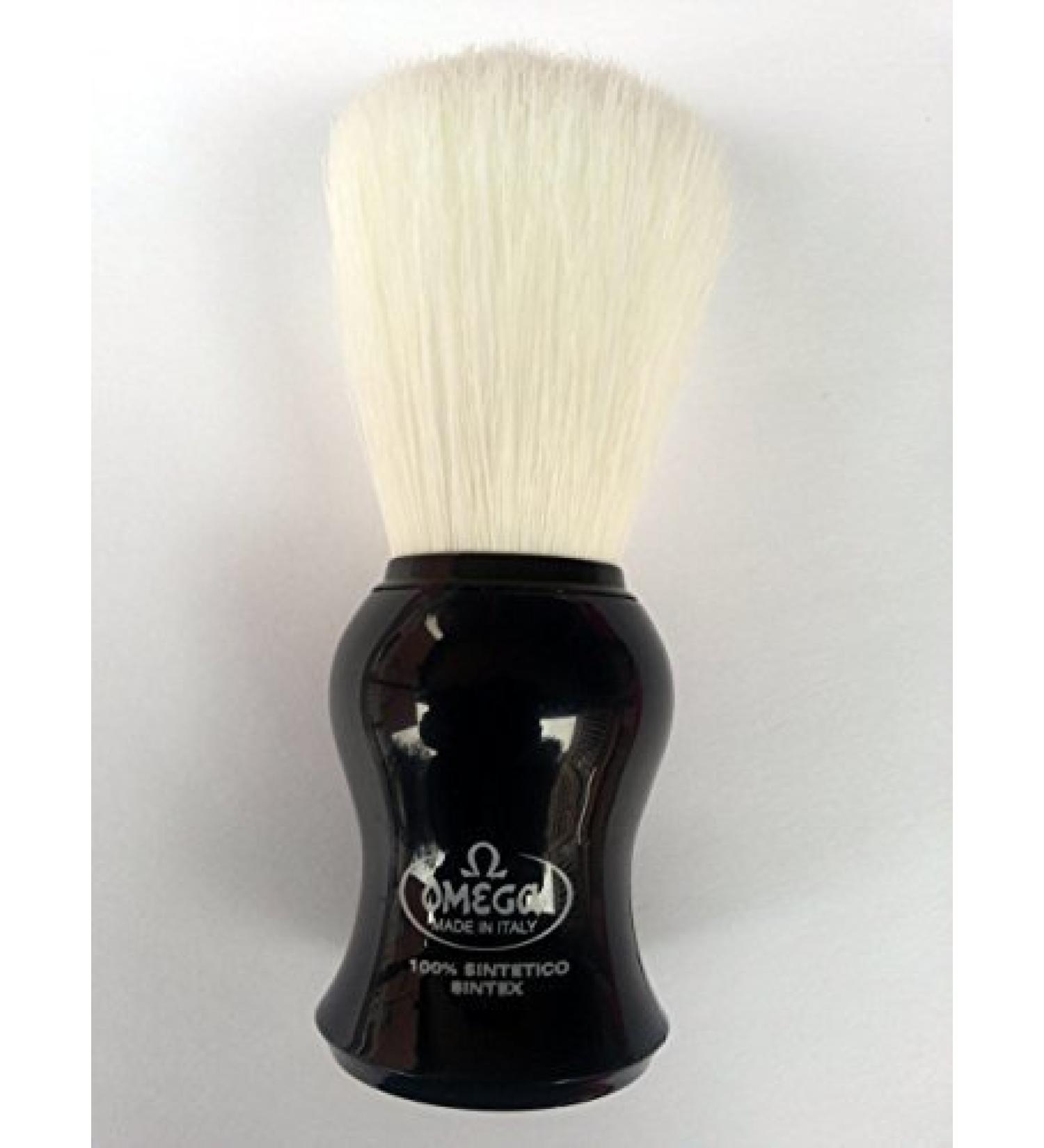 Omega Shaving Brush # 90065 Syntex 100% Synthetic Navy Blue by OMEGA