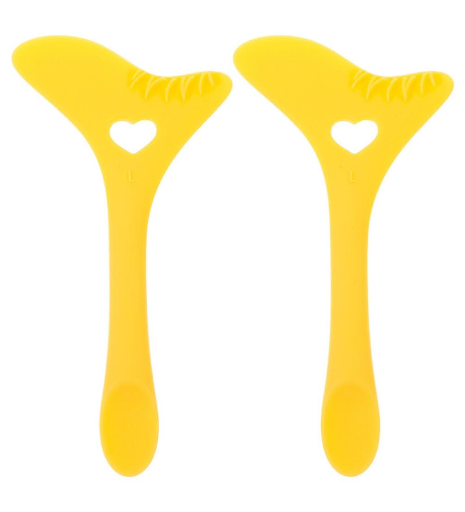 NOLITOY 2 Pcs Eyeliner Stencil Silicone Lower Eyeliner Stamp Tool Guard Eye Makeup Aid Tool Eyeliner Applicator Tool Yellow - Buy Online on GoSupps.com