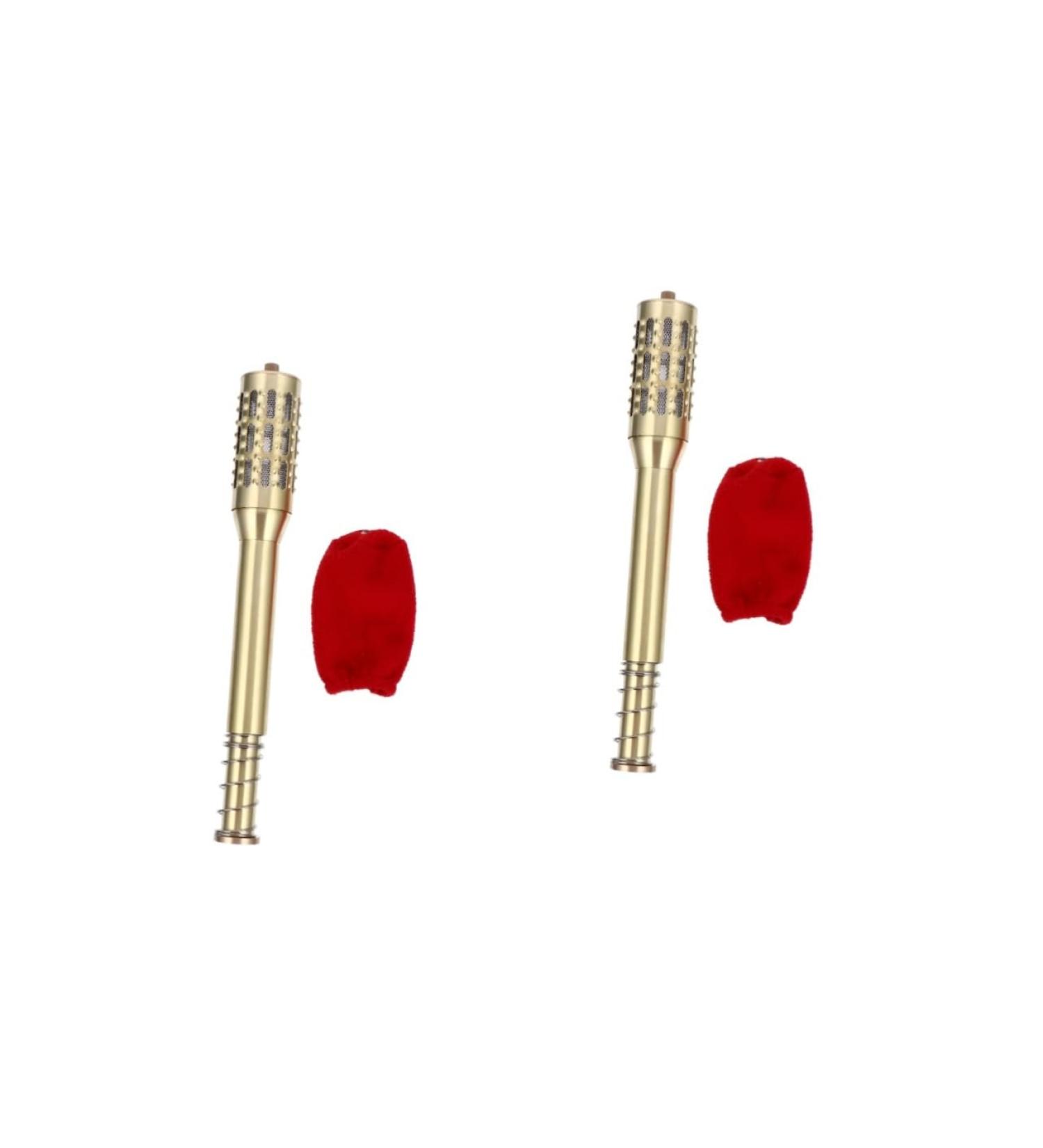 Partykindom 2-Pack Moxa Sticks with Copper Holder - Moxibustion Device for Pain Relief | Pure Copper Care 32x4.2cm - Buy Online on GoSupps.com