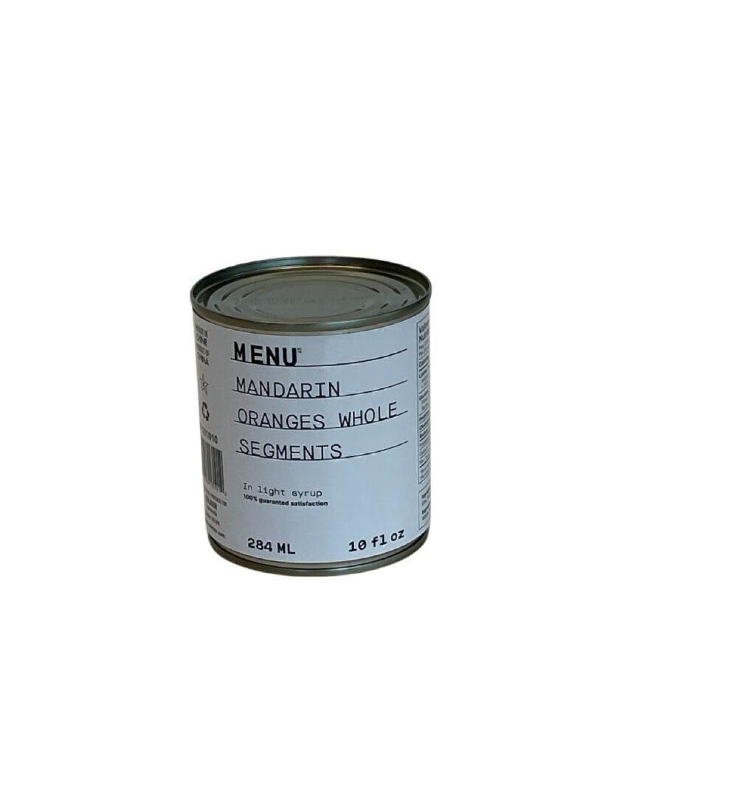 Menu Mandarin Light Syrup 284 Milliliter - 24 per case.