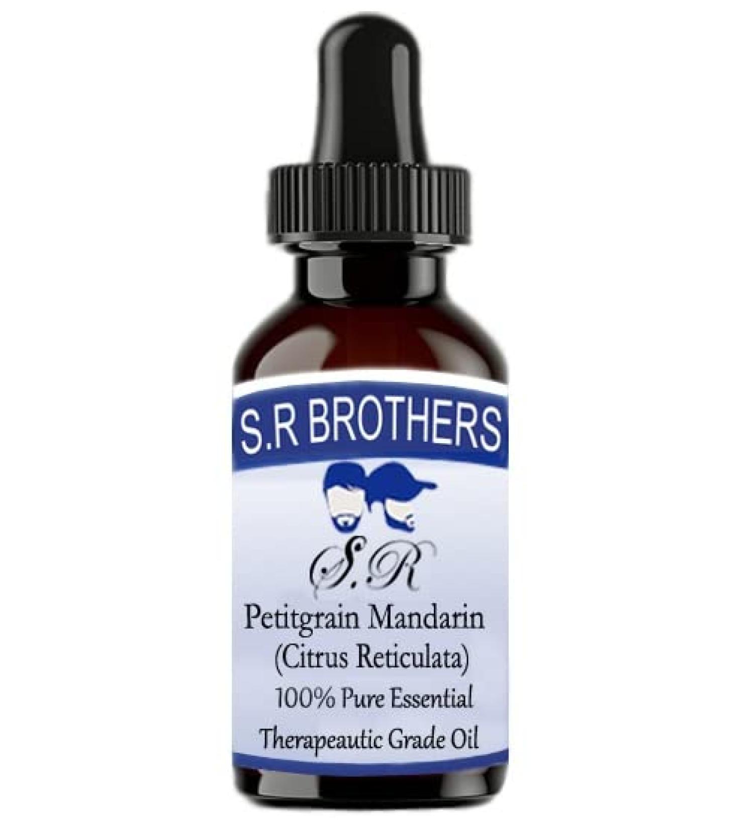 Buy SRBrothers 100% Pure Petitgrain Mandarin Essential Oil (Citrus Raticulata) 100ml - Therapeutic Grade International Shipping Available - Buy Online on GoSupps.com
